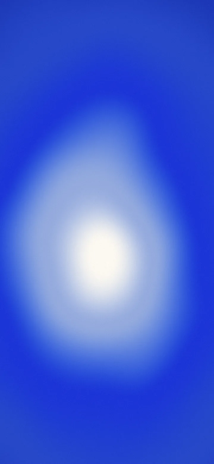 Royal Blue and Cream Aura Gradient wallpaper for iPhone and Android