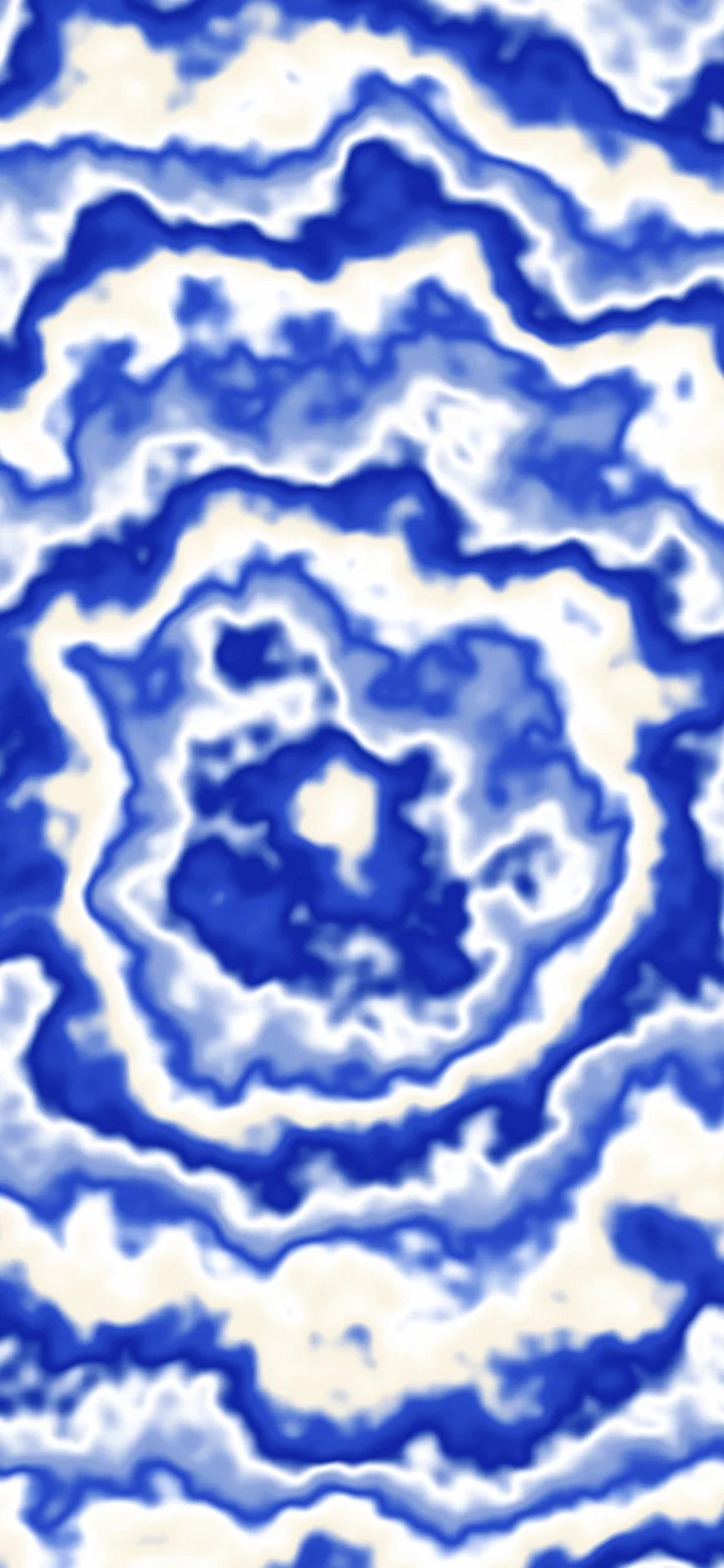 Royal Blue and Cream Bullseye Tie Dye wallpaper for iPhone and Android