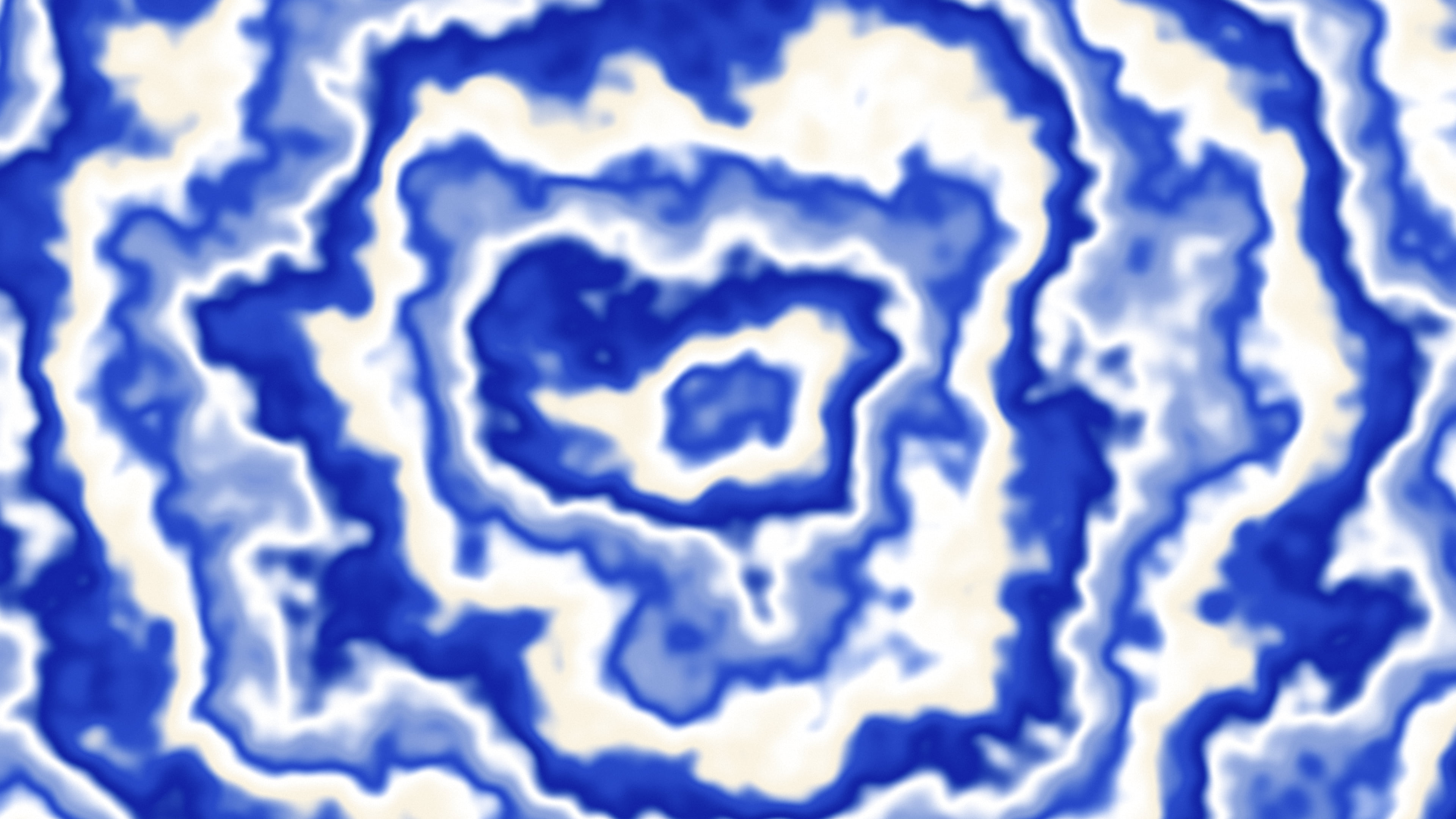 Royal Blue and Cream Bullseye Tie Dye desktop wallpaper in 4K
