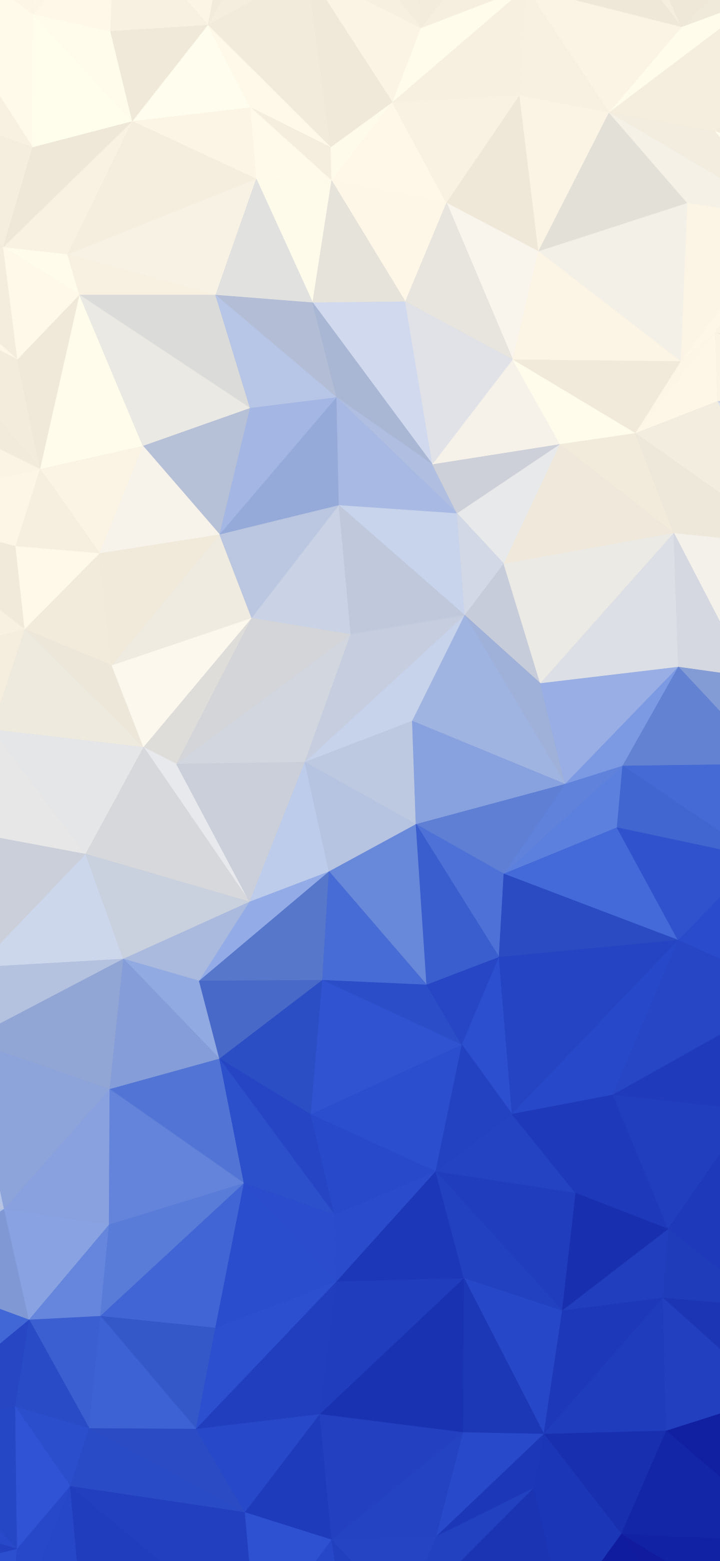 Royal Blue and Cream Low Poly wallpaper for iPhone and Android