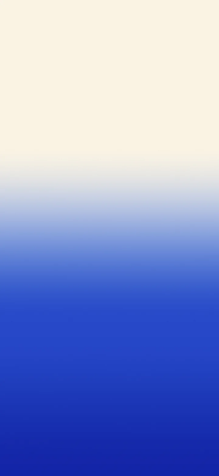 Royal Blue and Cream Ombre Gradient wallpaper for iPhone and Android