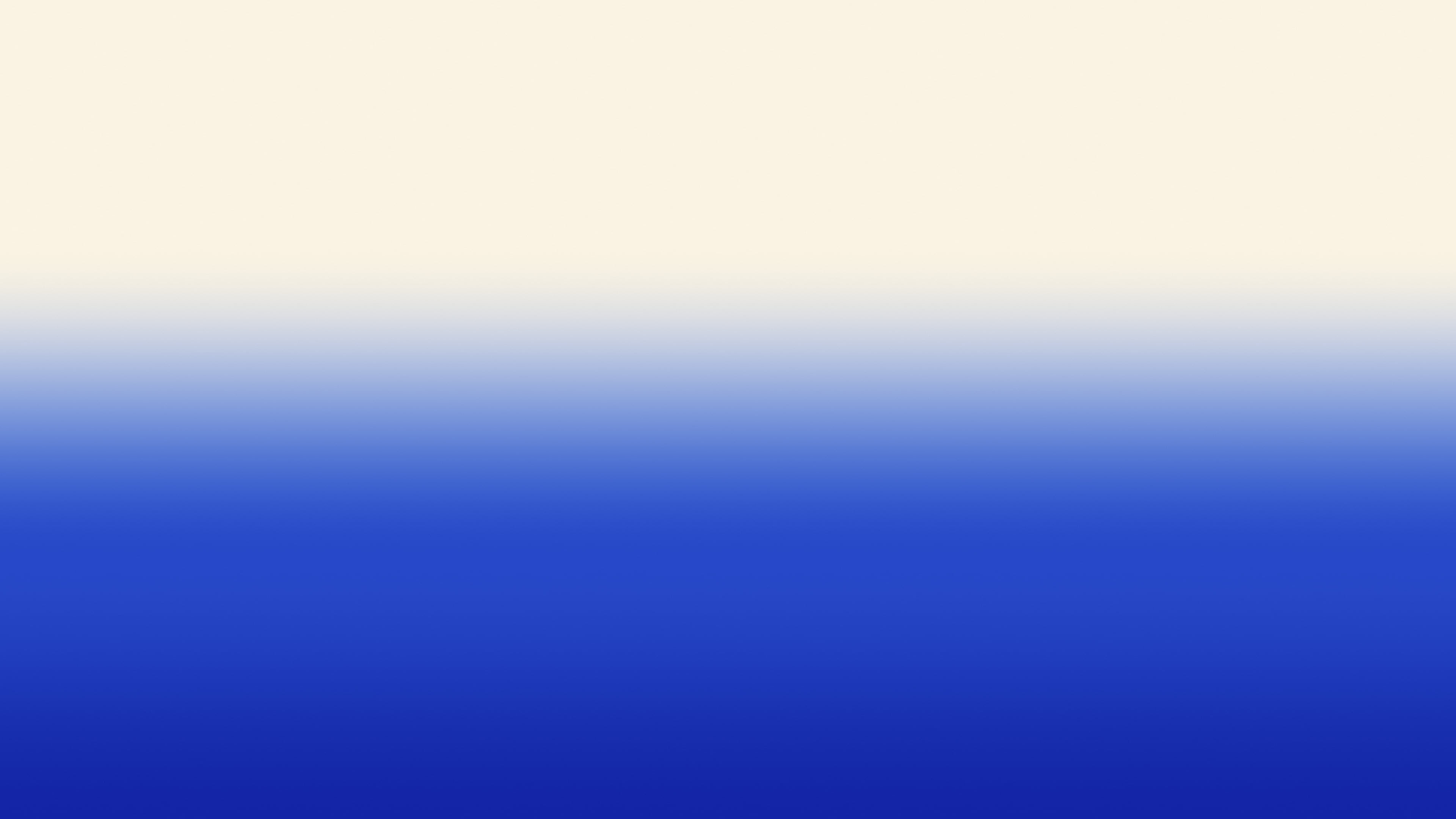 Royal Blue and Cream Ombre Gradient desktop wallpaper in 4K
