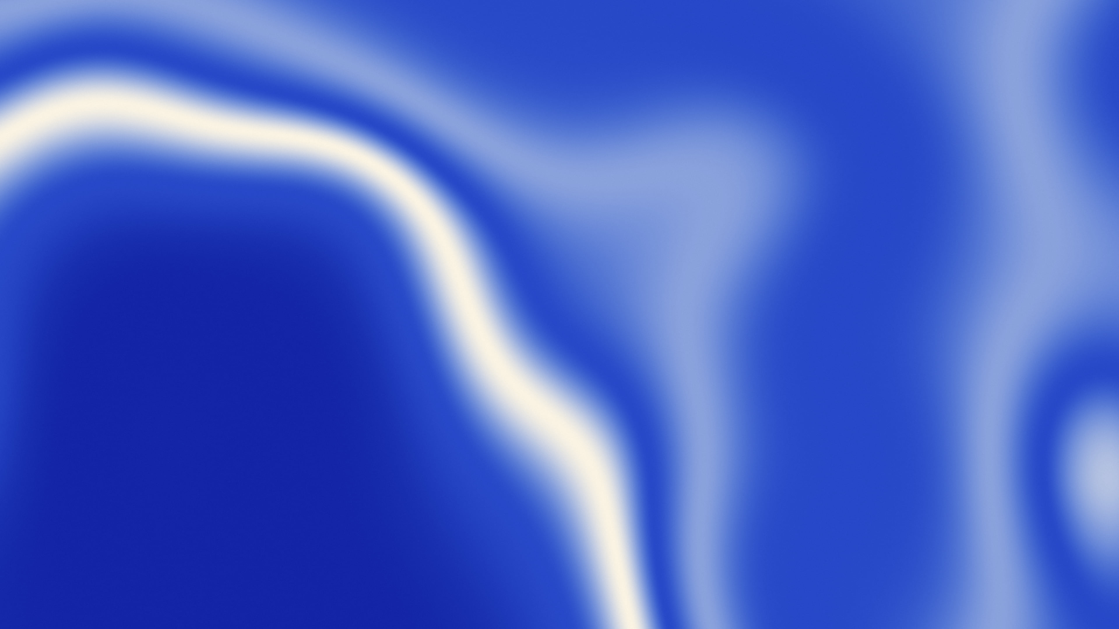 Royal Blue and Cream Silky Gradient desktop wallpaper in 4K