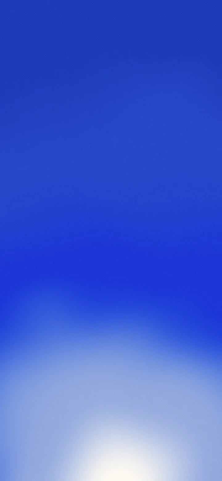Royal Blue and Cream Sunrise Aura Gradient wallpaper for iPhone and Android