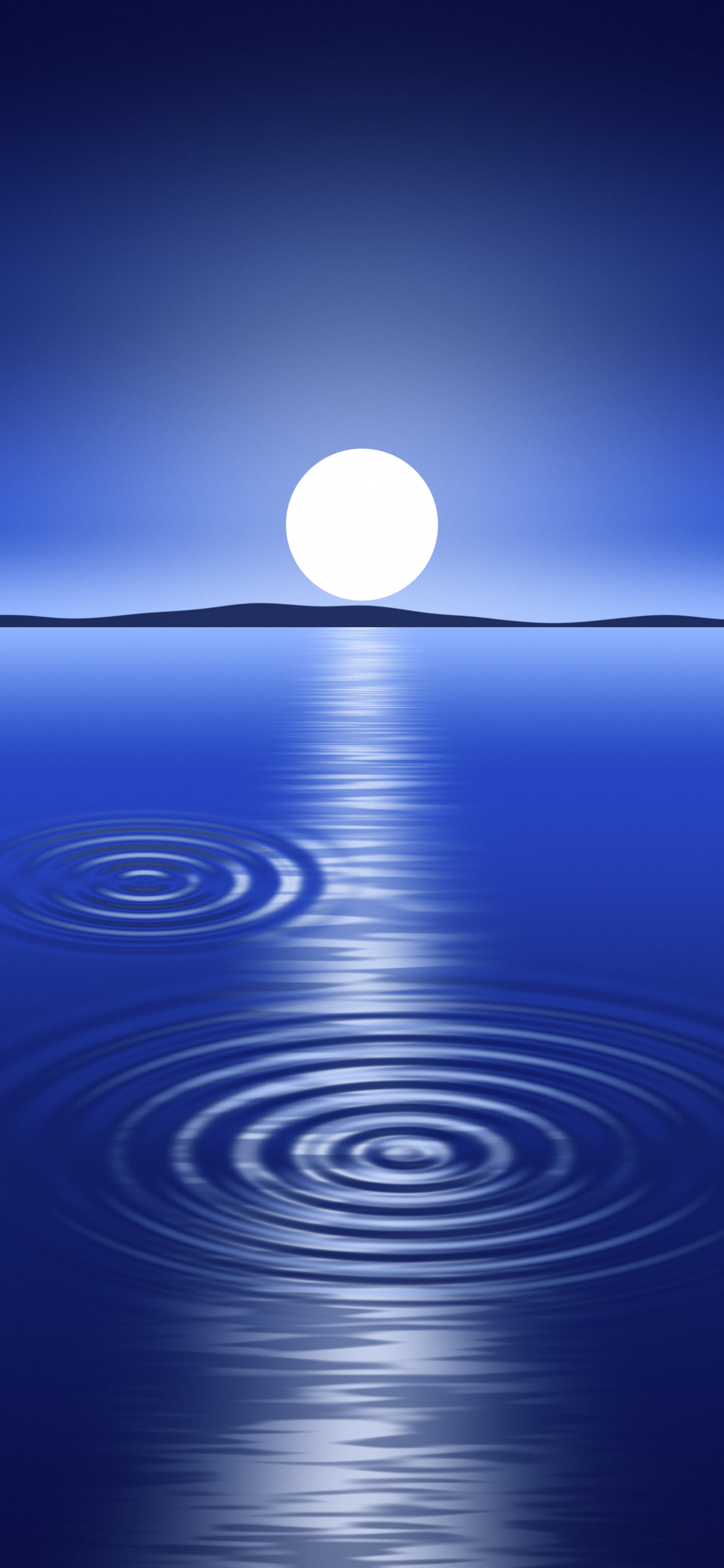 Royal Blue Calm Water Ripples wallpaper for iPhone and Android