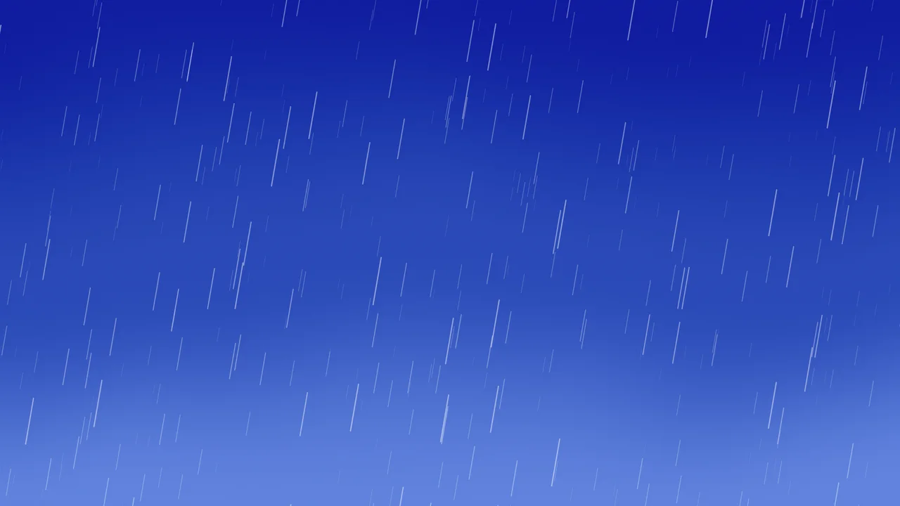 Royal Blue Falling Rain desktop wallpaper in 4K
