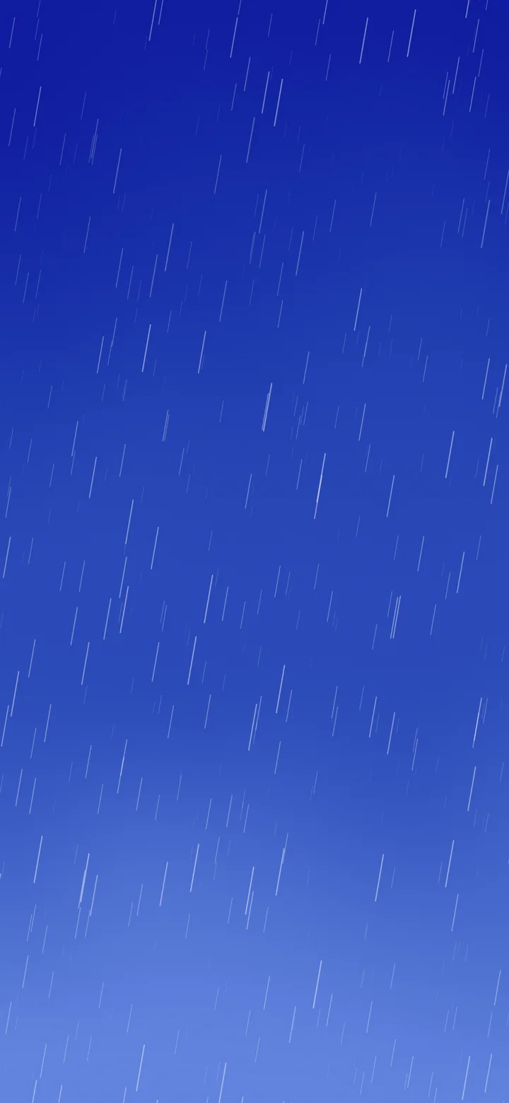 Royal Blue Falling Rain wallpaper for iPhone and Android