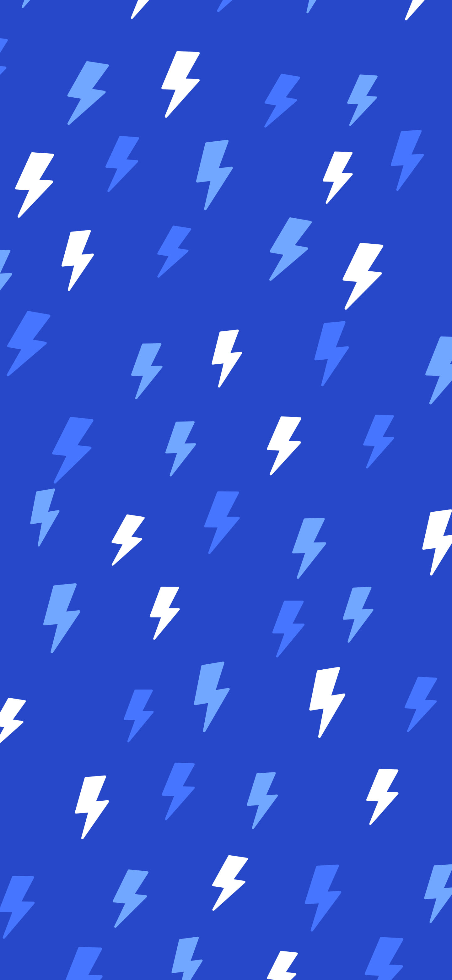 Royal Blue Lightning Bolt Pattern wallpaper for iPhone and Android