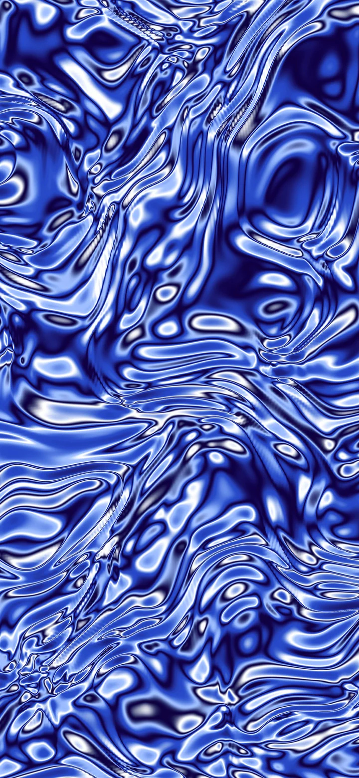 Royal Blue Liquid Chrome wallpaper for iPhone and Android