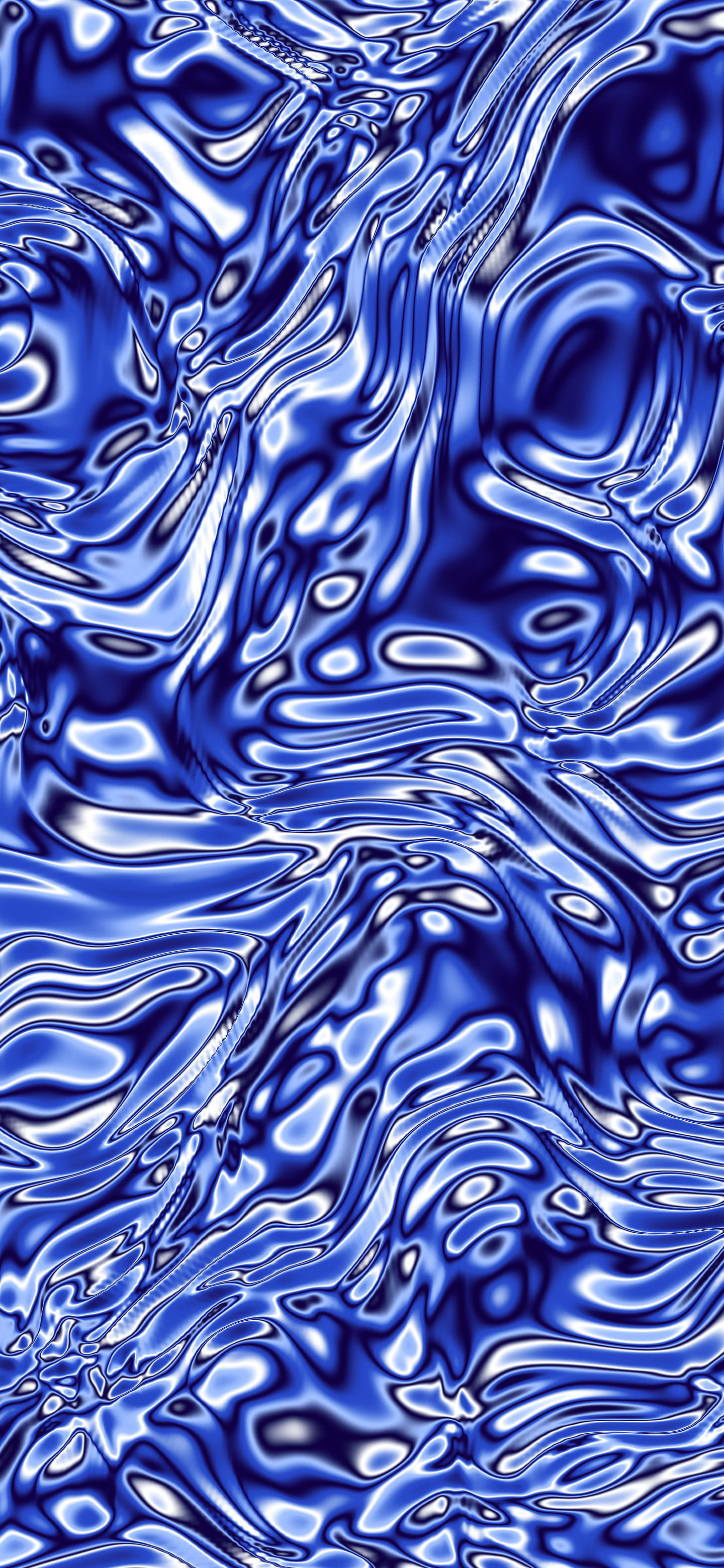 Royal Blue Liquid Chrome wallpaper for iPhone and Android