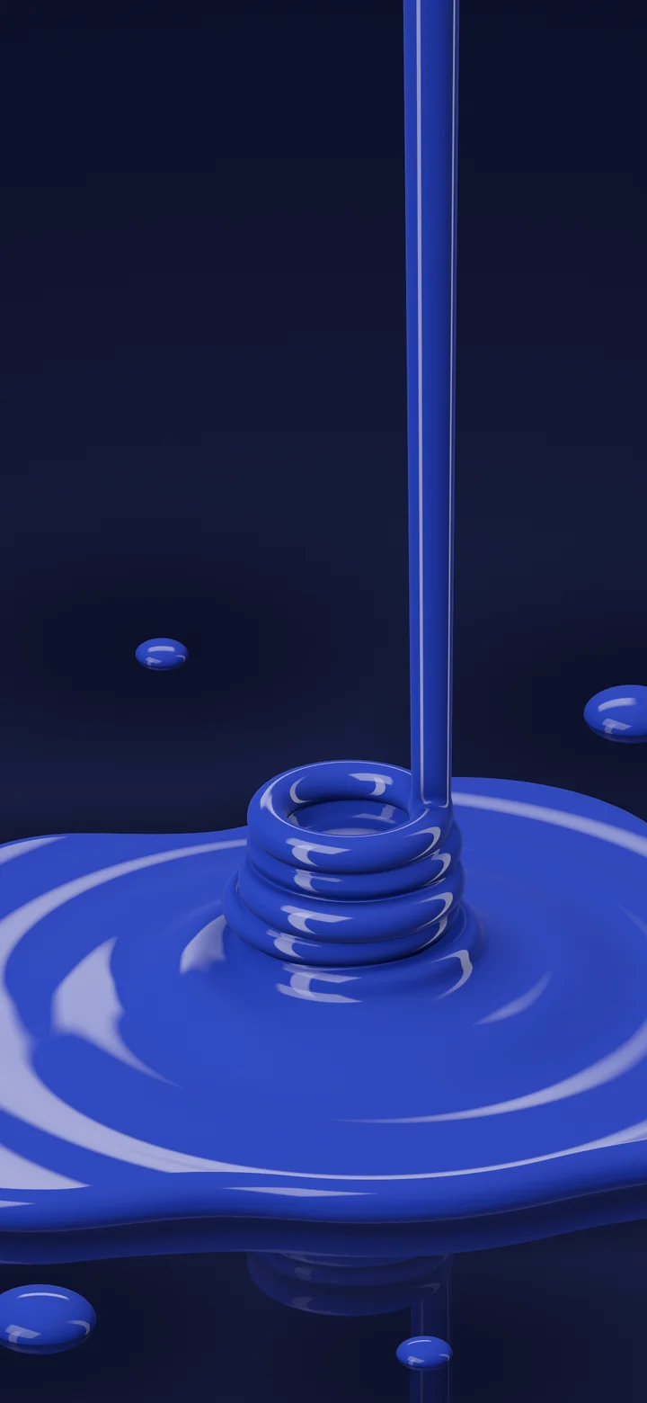 Royal Blue Liquid Pour wallpaper for iPhone and Android