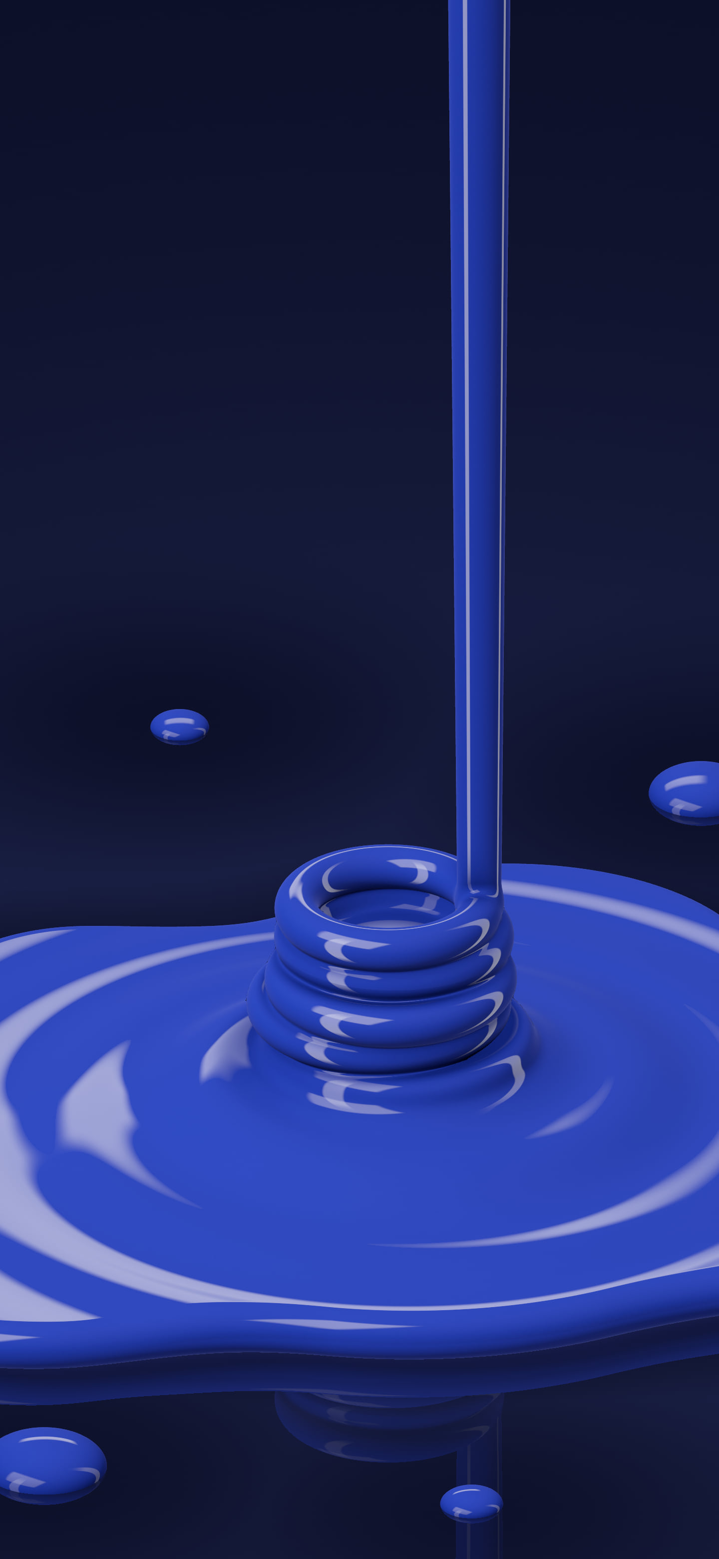 Royal Blue Liquid Pour wallpaper for iPhone and Android