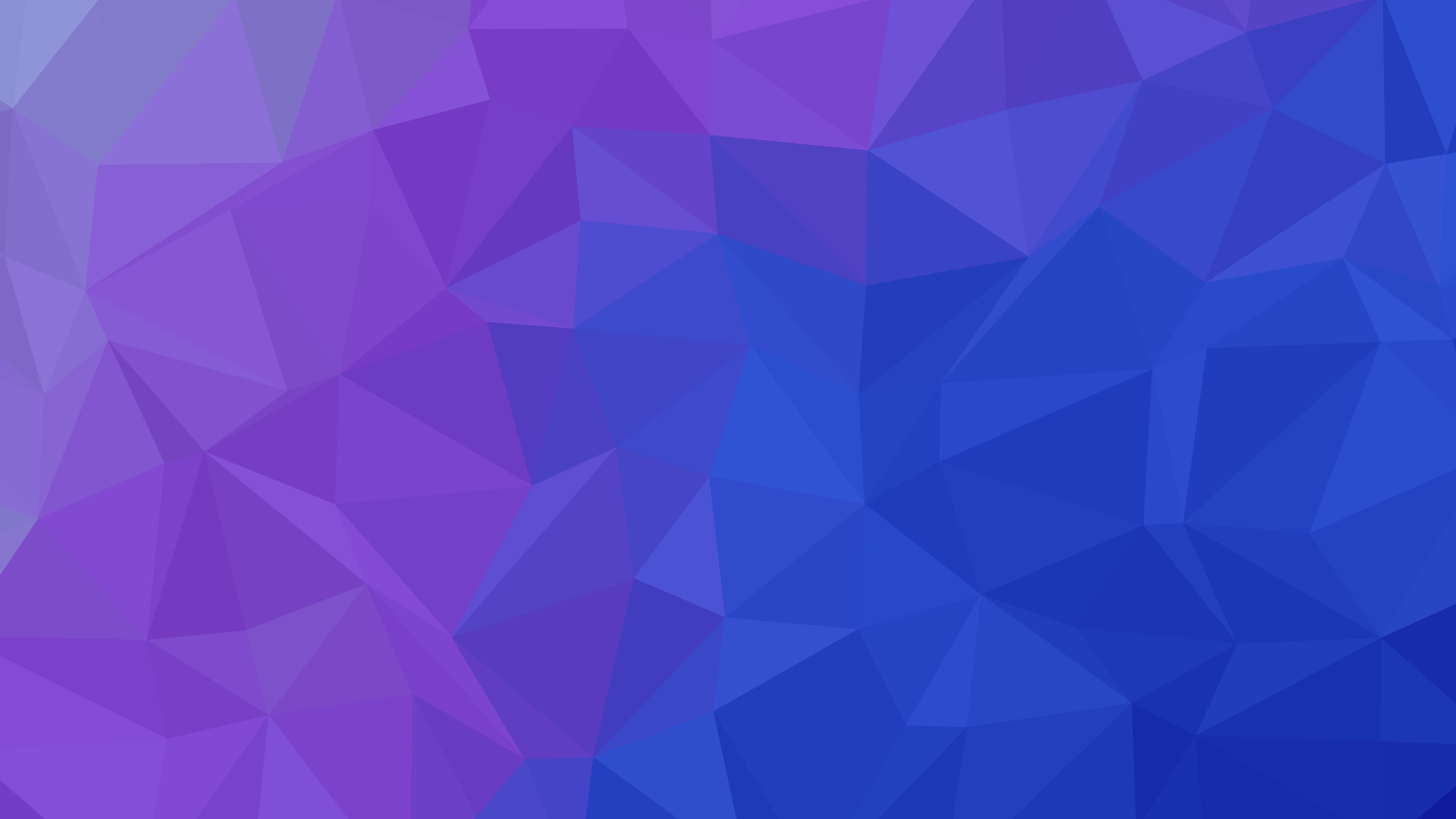 Royal Blue Low Poly desktop wallpaper in 4K