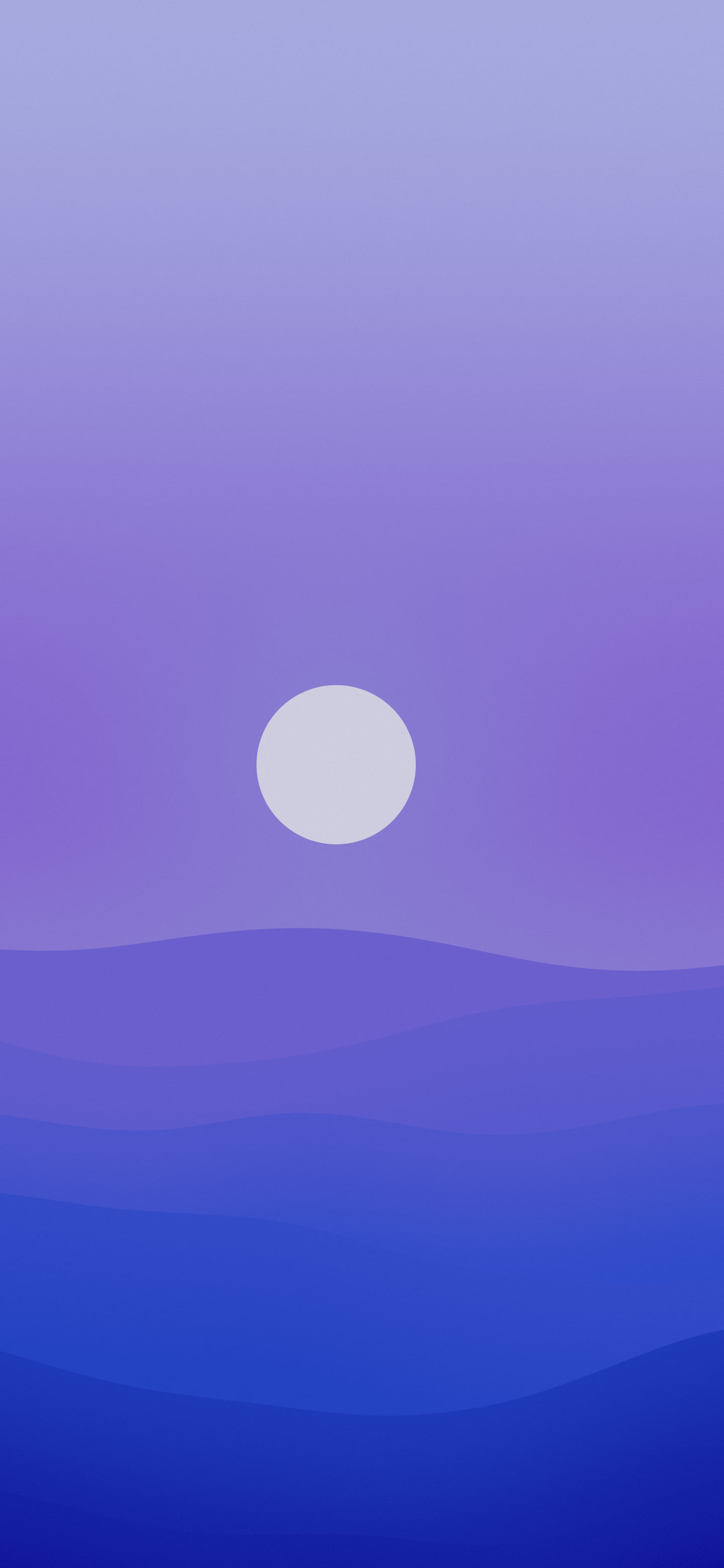 Royal Blue Minimalist Desert Dunes wallpaper for iPhone and Android
