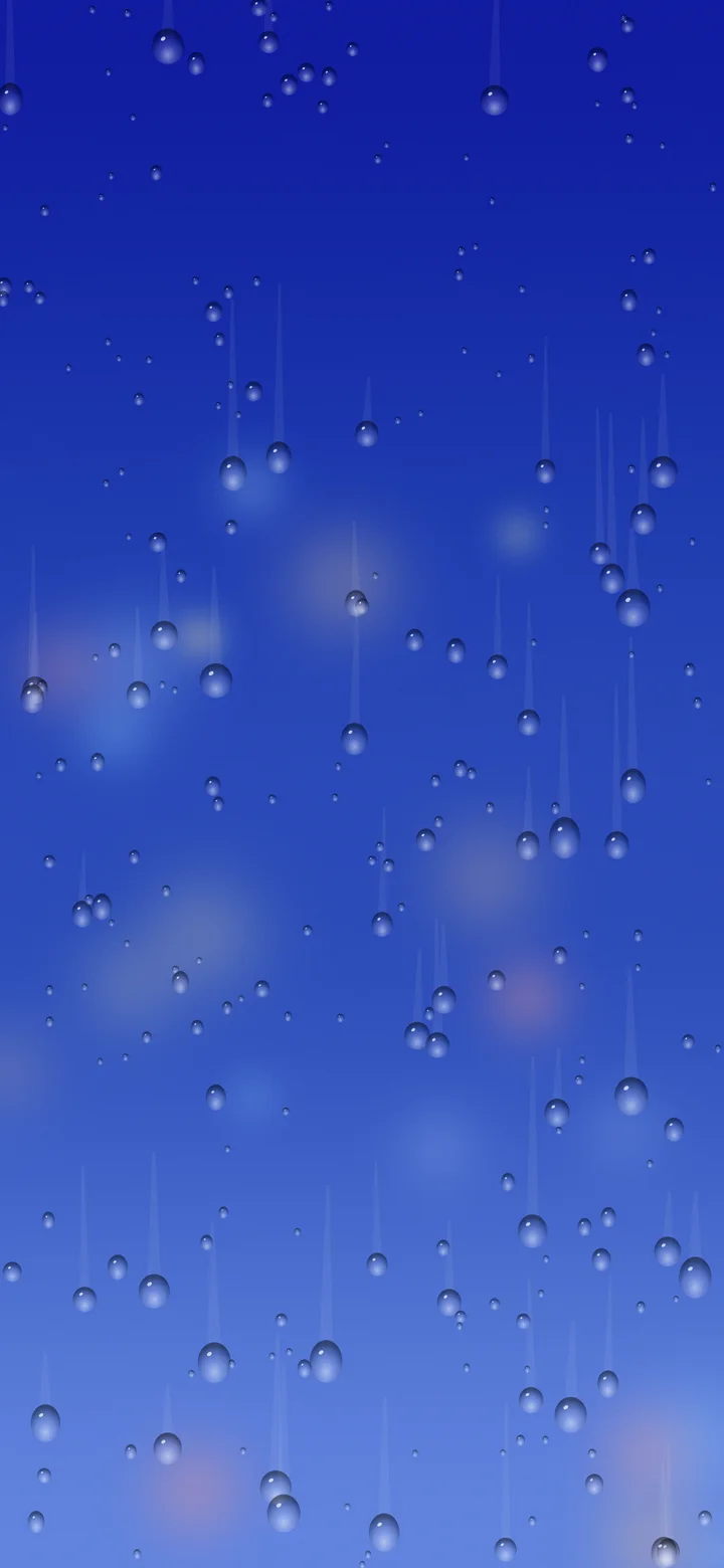 Royal Blue Rainy Window wallpaper for iPhone and Android