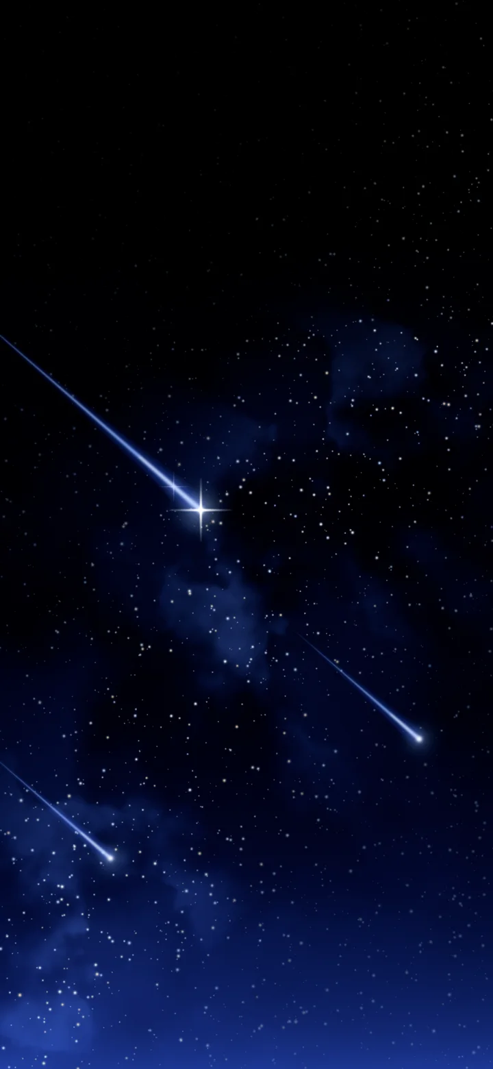 Royal Blue Shooting Stars wallpaper for iPhone and Android