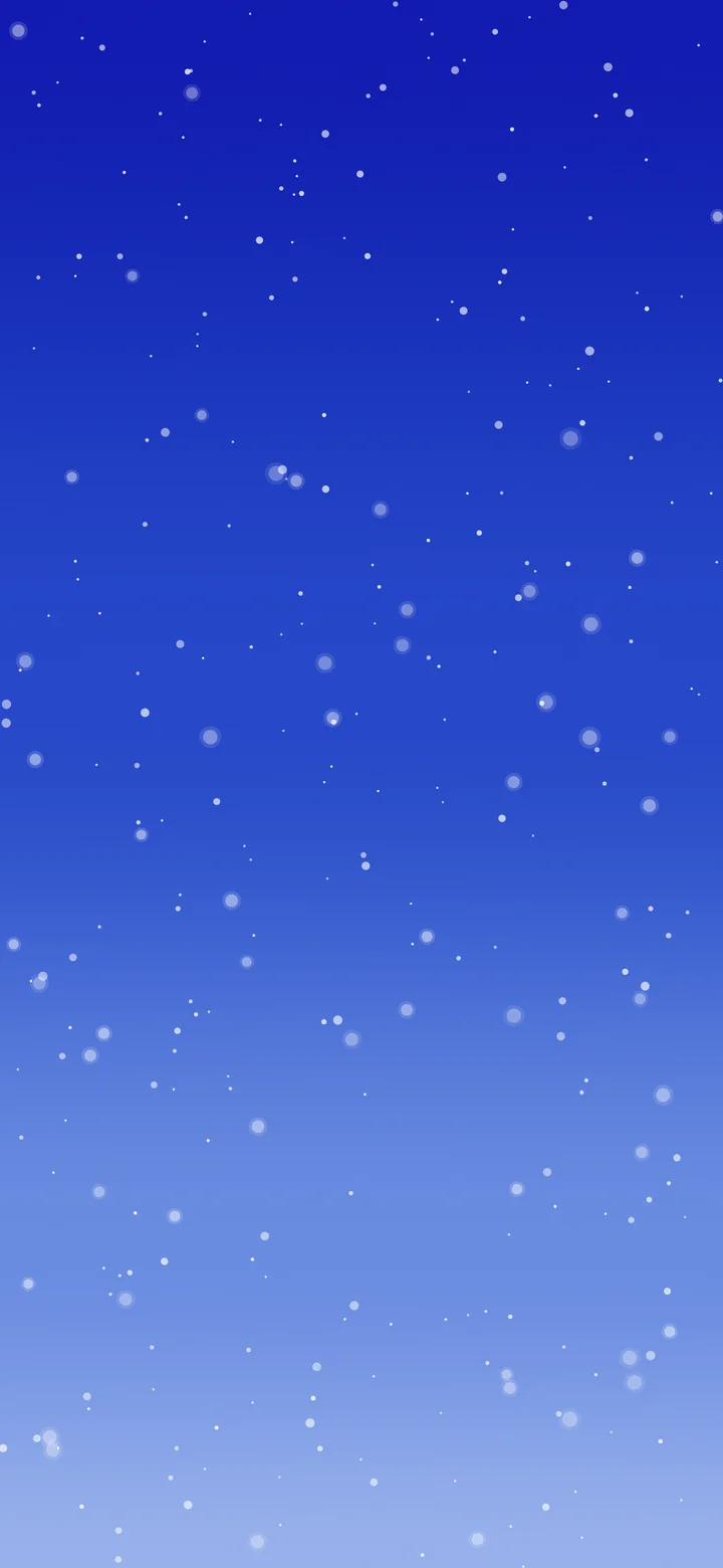 Royal Blue Snowfall wallpaper for iPhone and Android