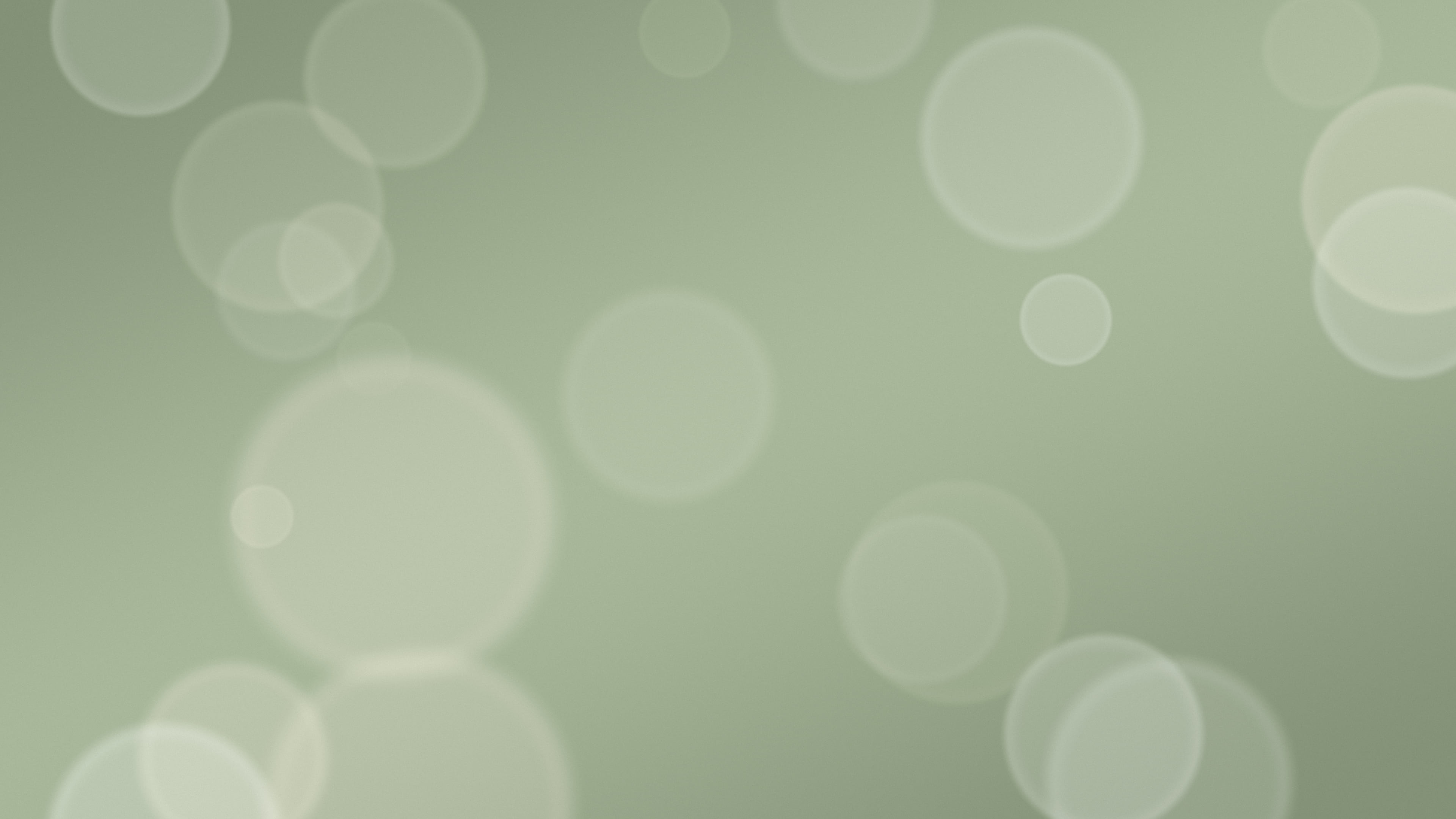 Sage Green and Cream Bokeh Lights desktop wallpaper in 4K