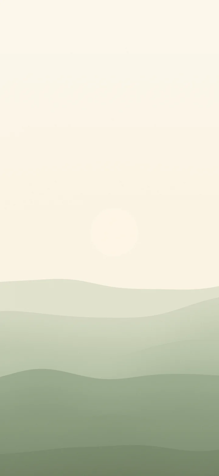 Sage Green and Cream Minimalist Desert Dunes wallpaper for iPhone and Android
