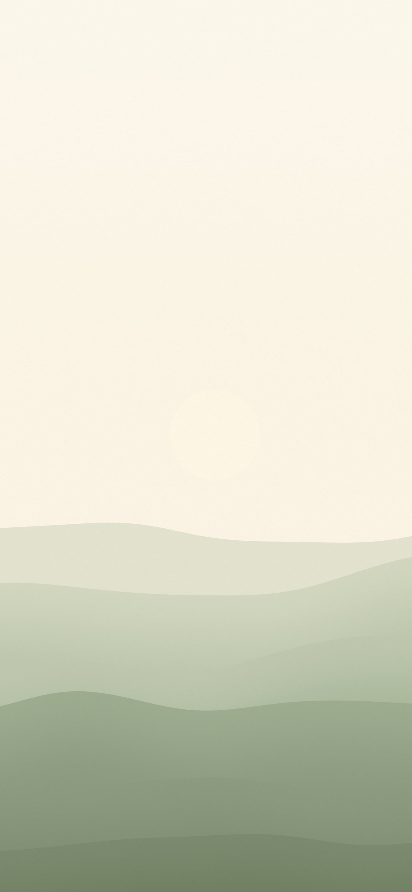 Sage Green and Cream Minimalist Desert Dunes wallpaper for iPhone and Android