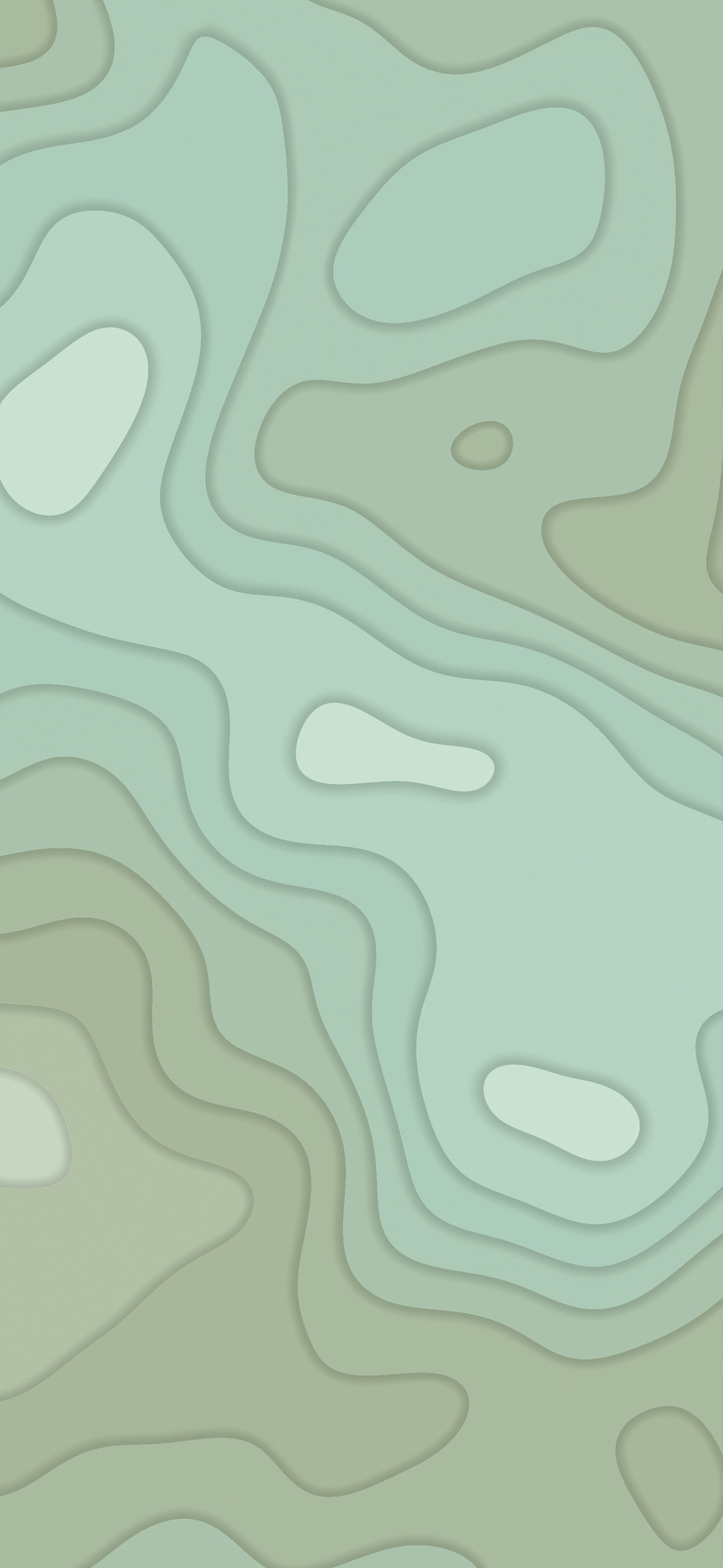 Sage Green Layered Topographic wallpaper for iPhone and Android