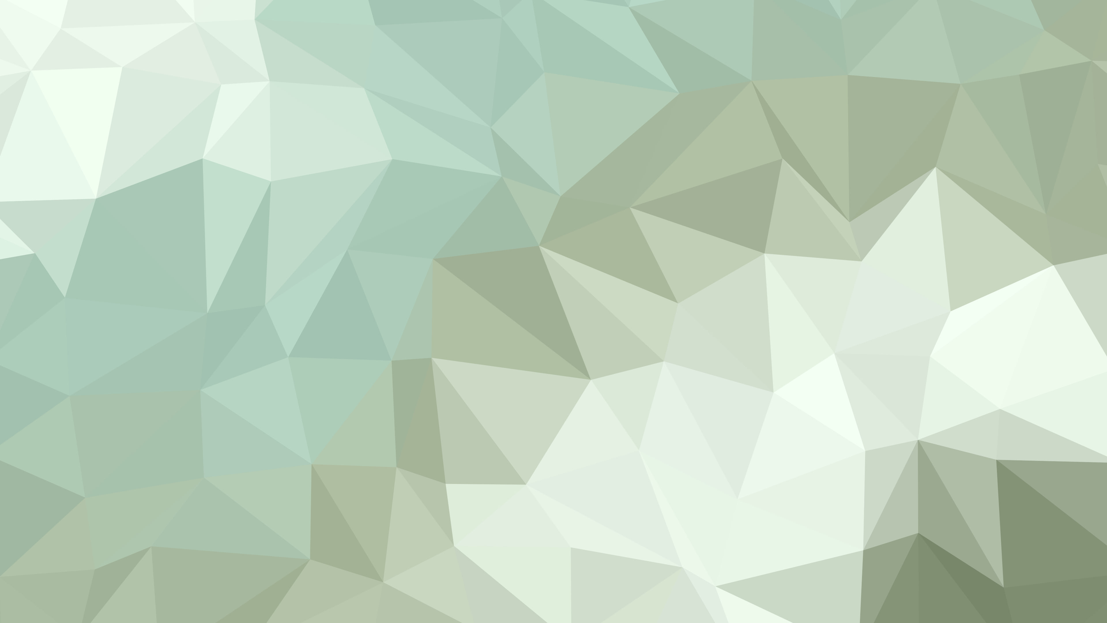 Sage Green Low Poly desktop wallpaper in 4K