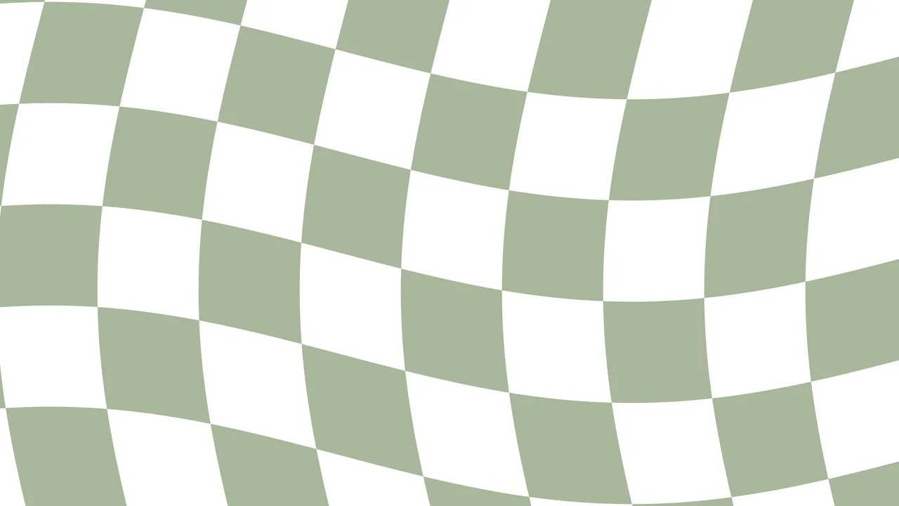 Sage Green Wavy Checkered desktop wallpaper in 4K