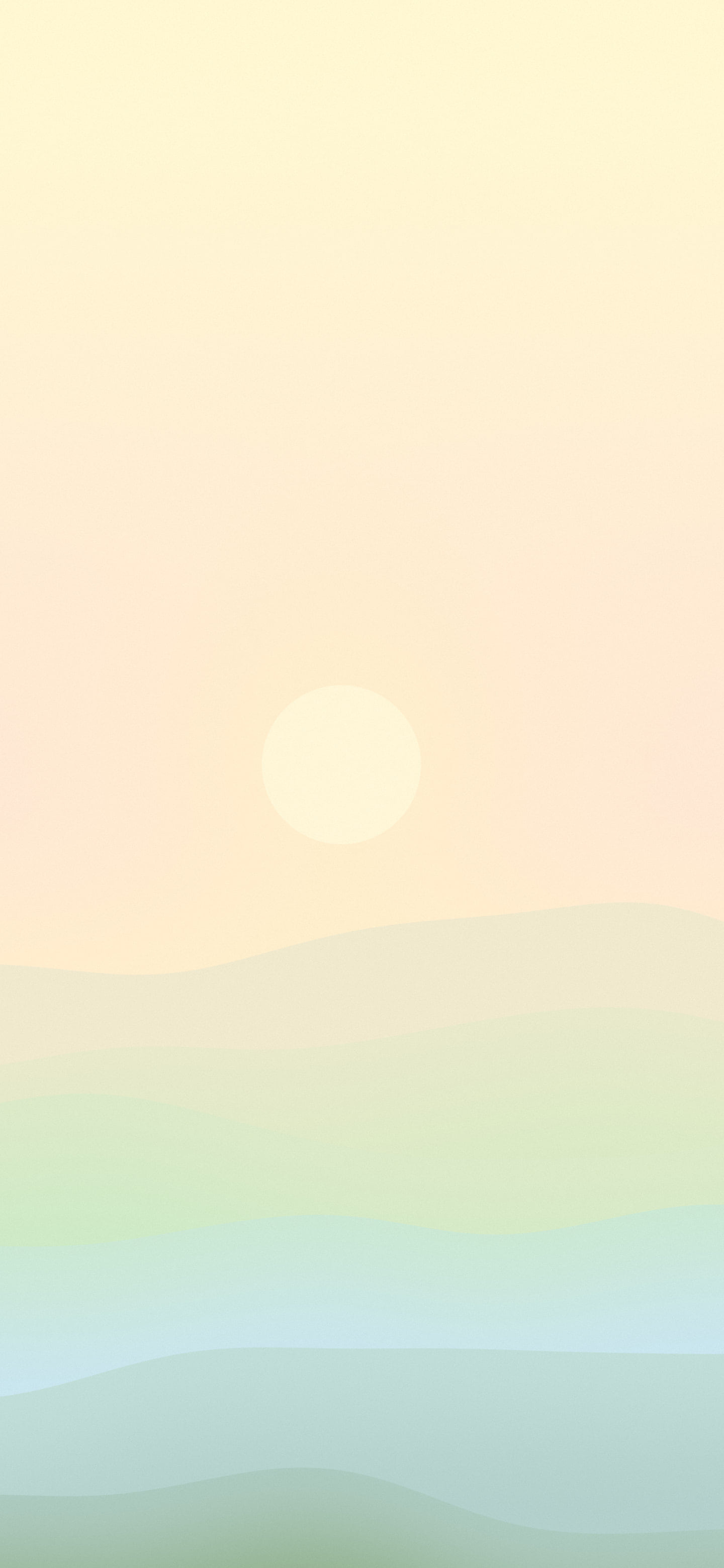 Spring Pastel Minimalist Desert Dunes wallpaper for iPhone and Android