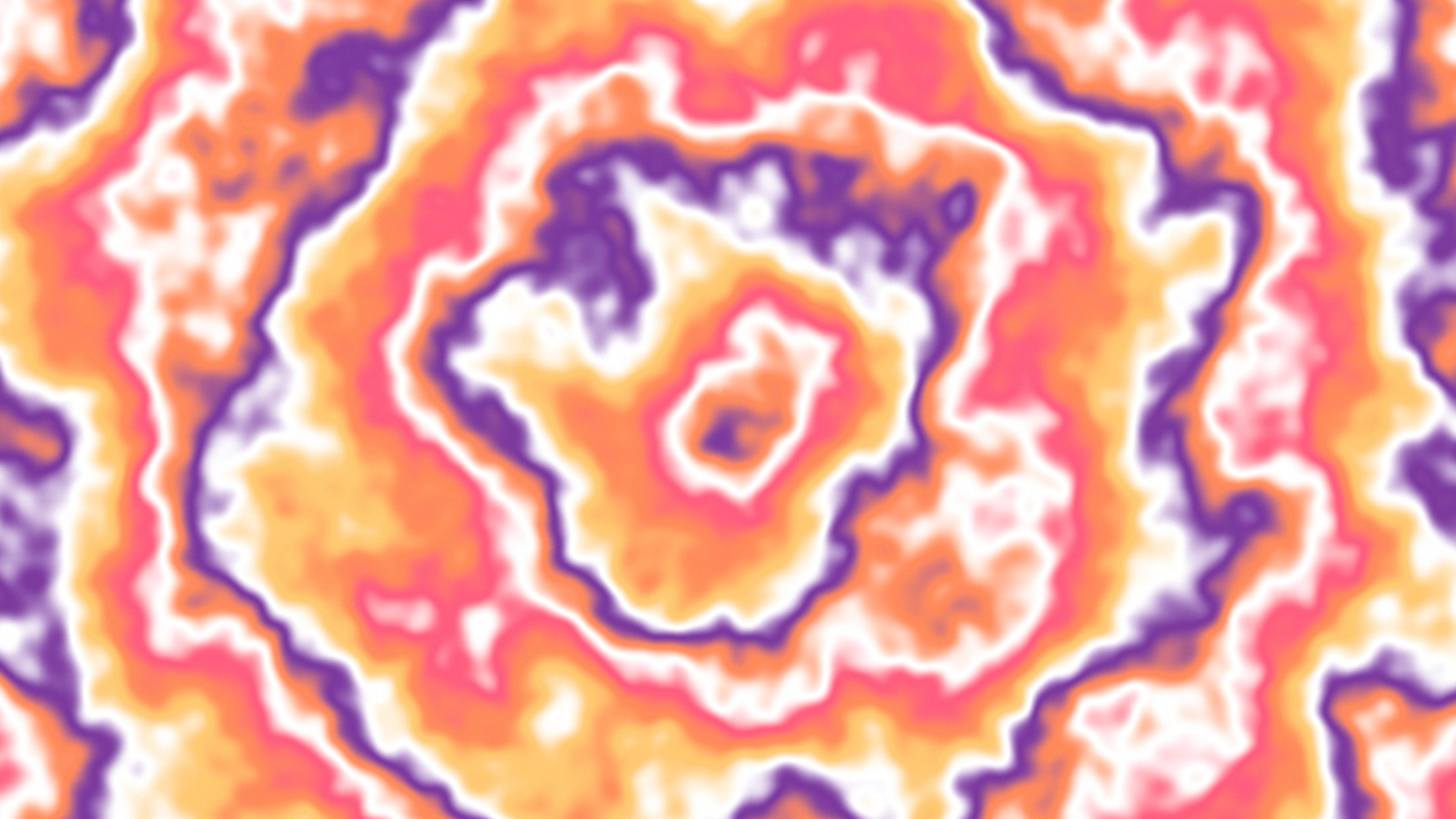 Sunset Bullseye Tie Dye desktop wallpaper in 4K