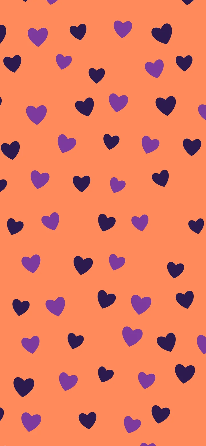 Sunset Heart Pattern wallpaper for iPhone and Android