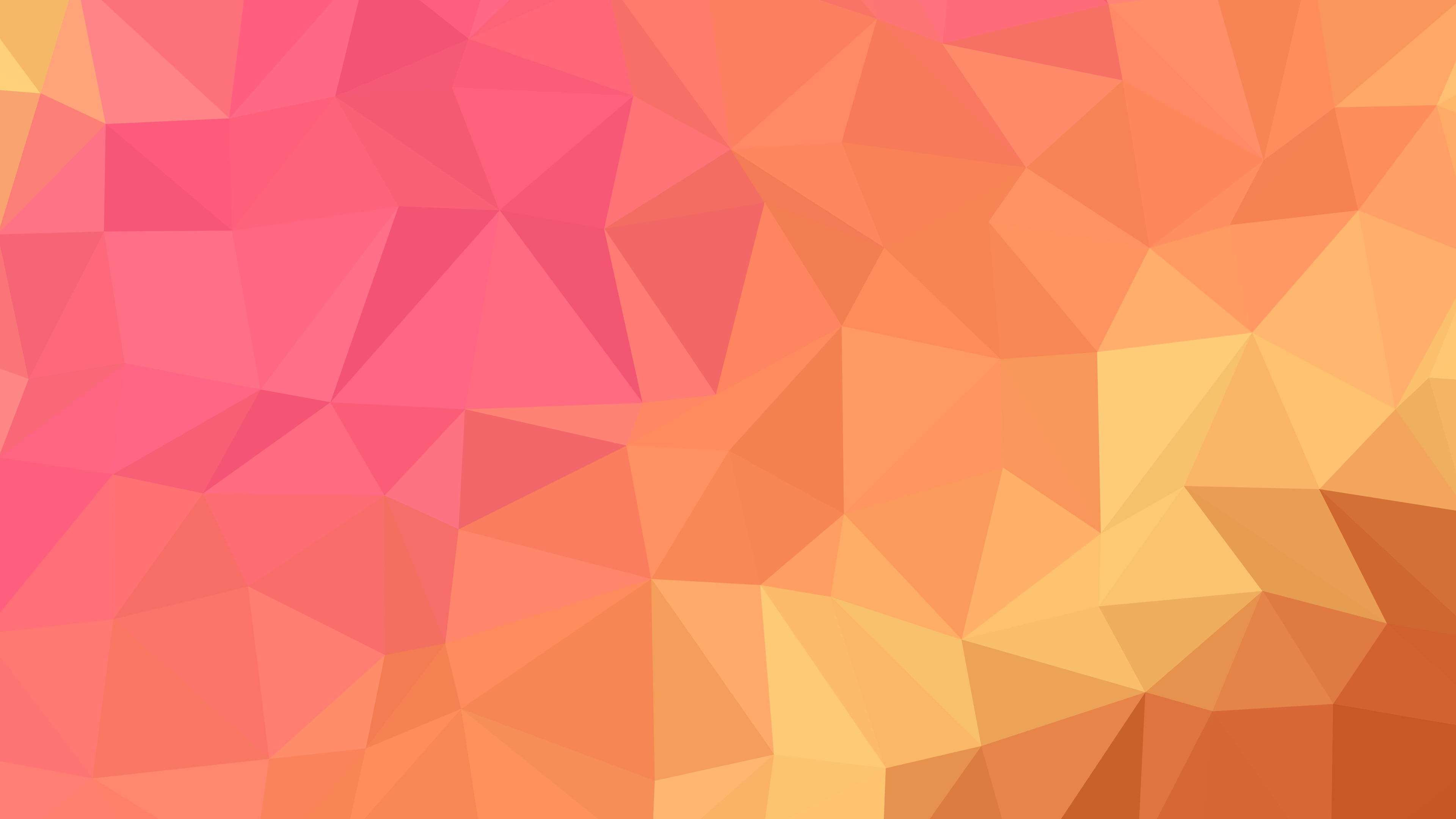 Sunset Low Poly desktop wallpaper in 4K