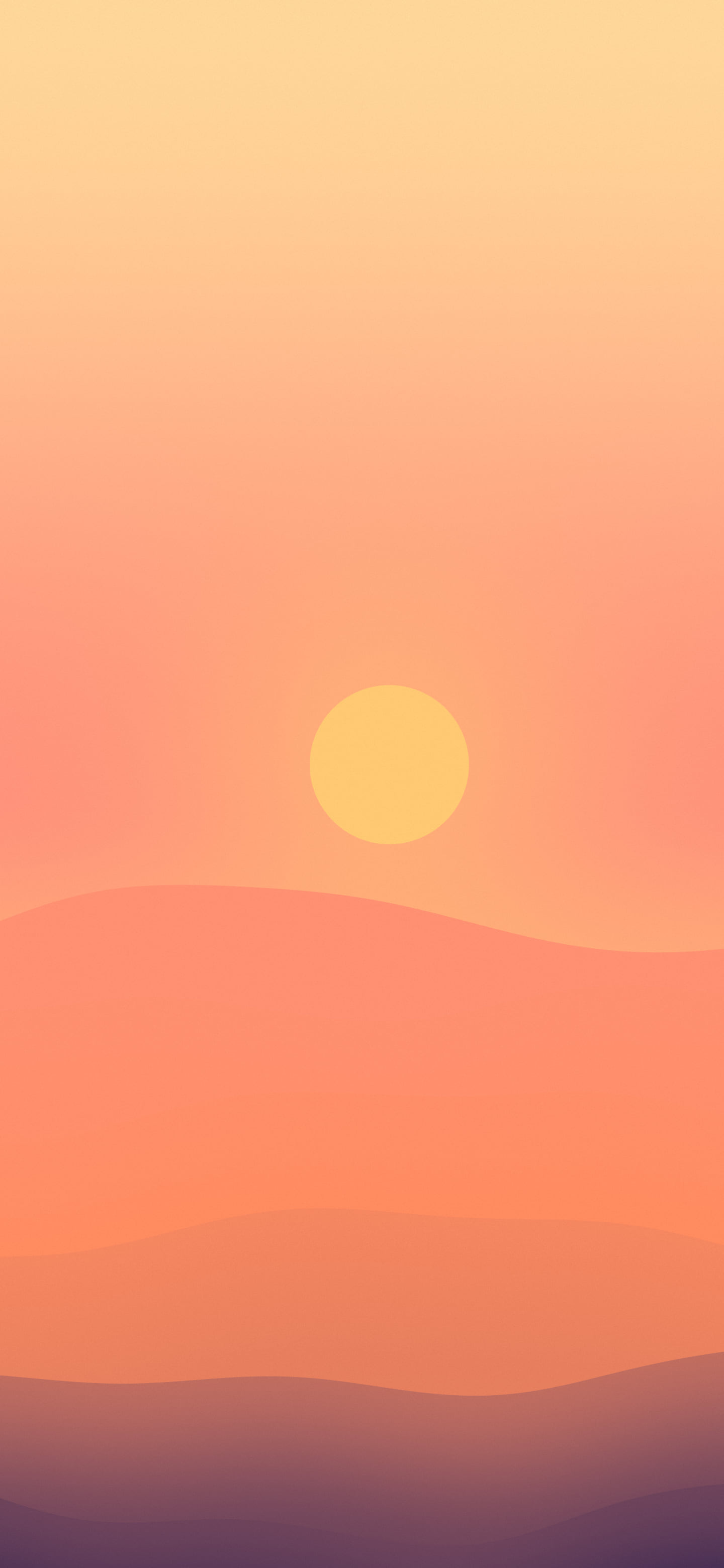 Sunset Minimalist Desert Dunes wallpaper for iPhone and Android