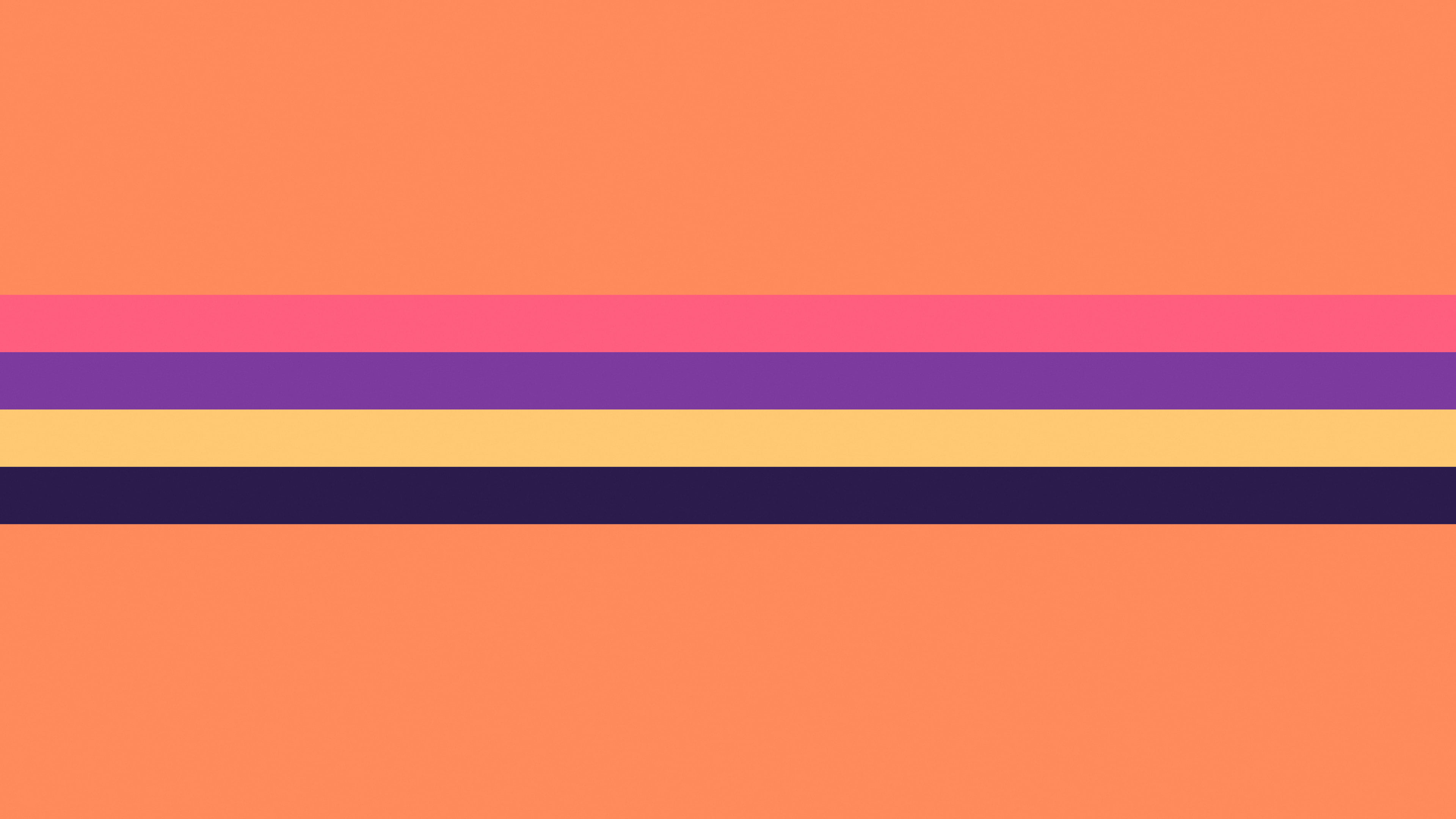 Sunset Retro Stripe desktop wallpaper in 4K