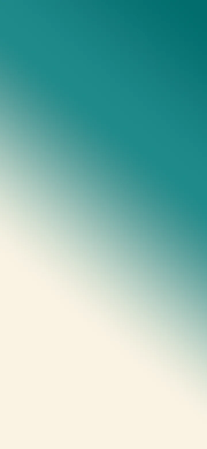 Teal and Cream Diagonal Ombre Gradient wallpaper for iPhone and Android