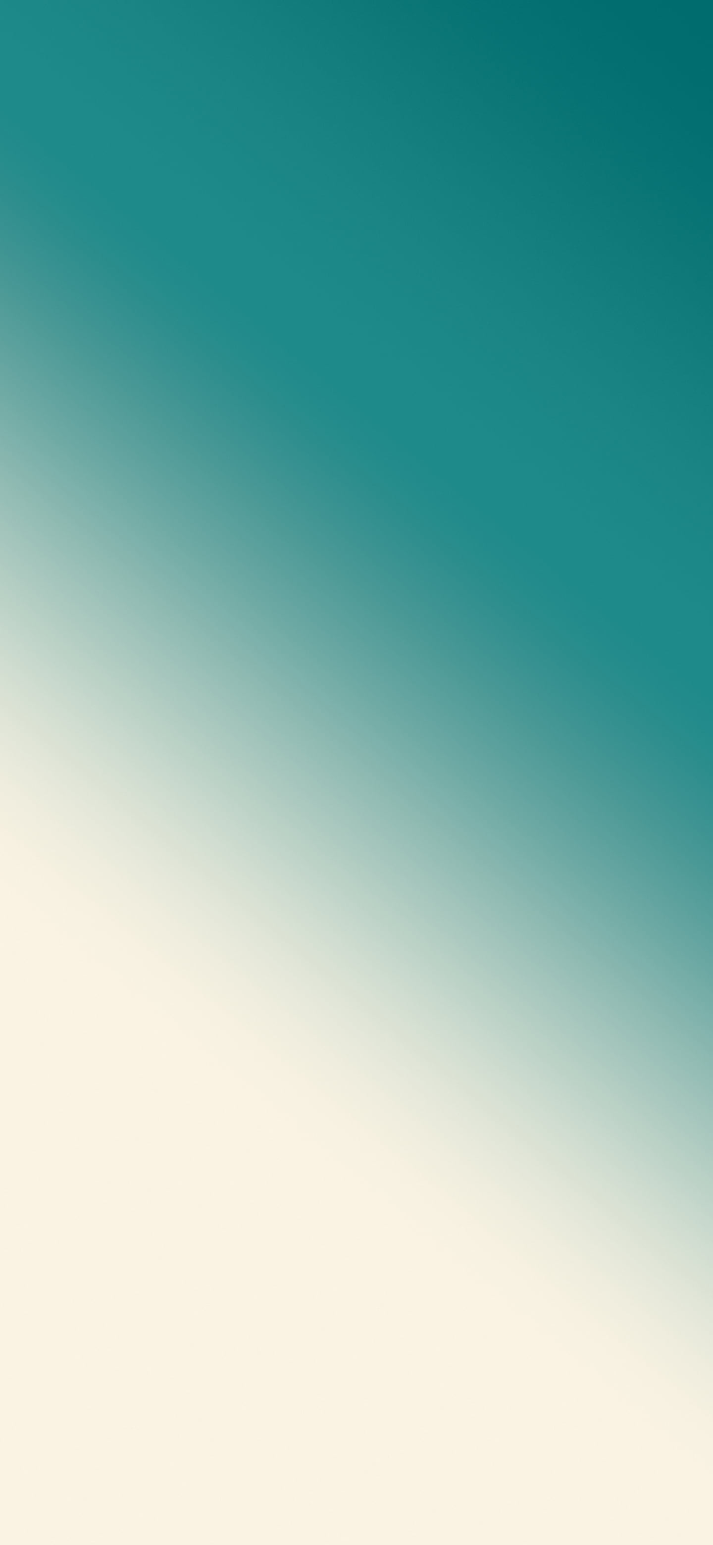 Teal and Cream Diagonal Ombre Gradient wallpaper for iPhone and Android