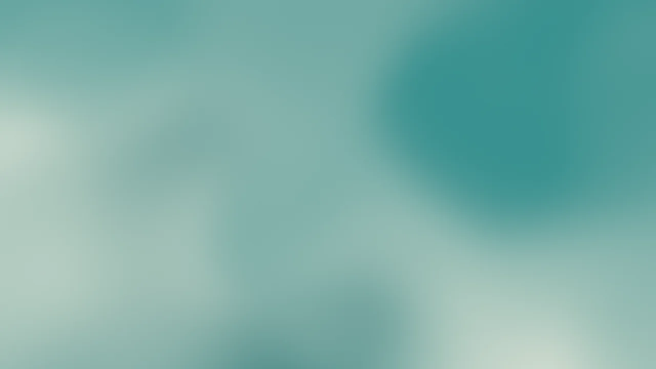 Teal and Cream Mesh Gradient desktop wallpaper in 4K