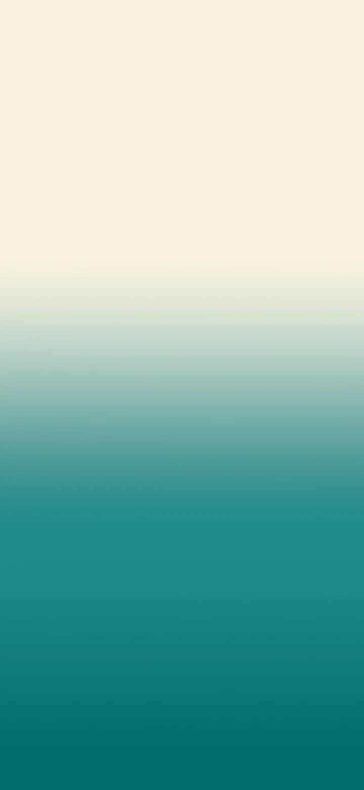 Teal and Cream Ombre Gradient wallpaper for iPhone and Android