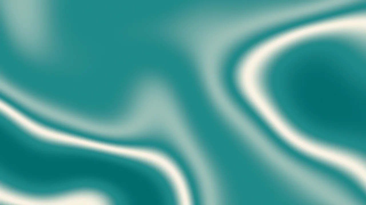 Teal and Cream Silky Gradient desktop wallpaper in 4K