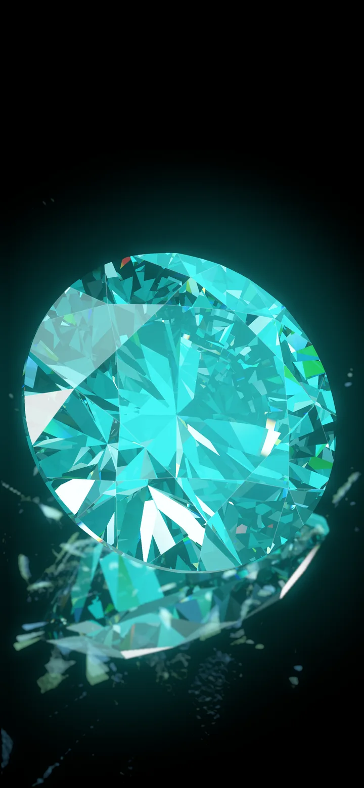 Teal Diamond wallpaper for iPhone and Android