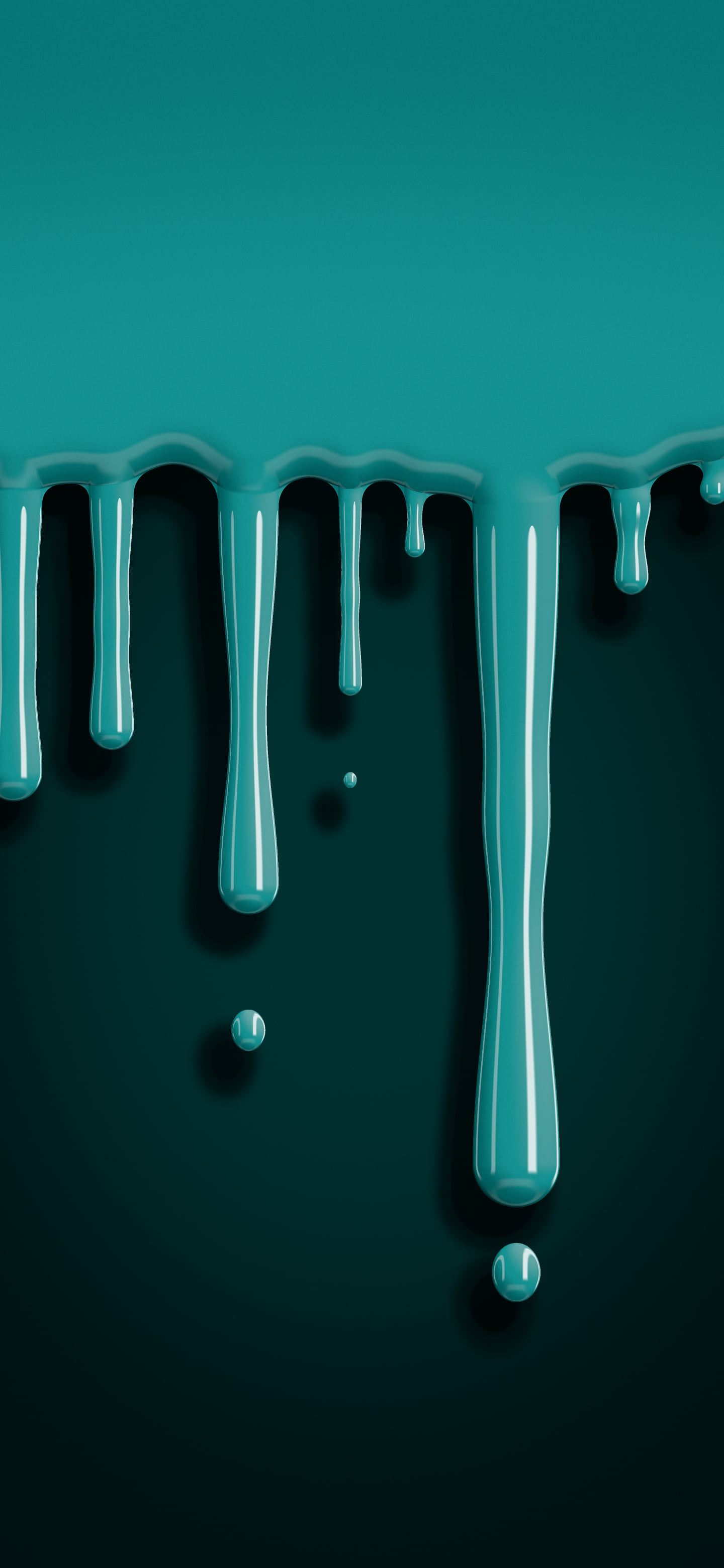 Teal Dripping Slime wallpaper for iPhone and Android