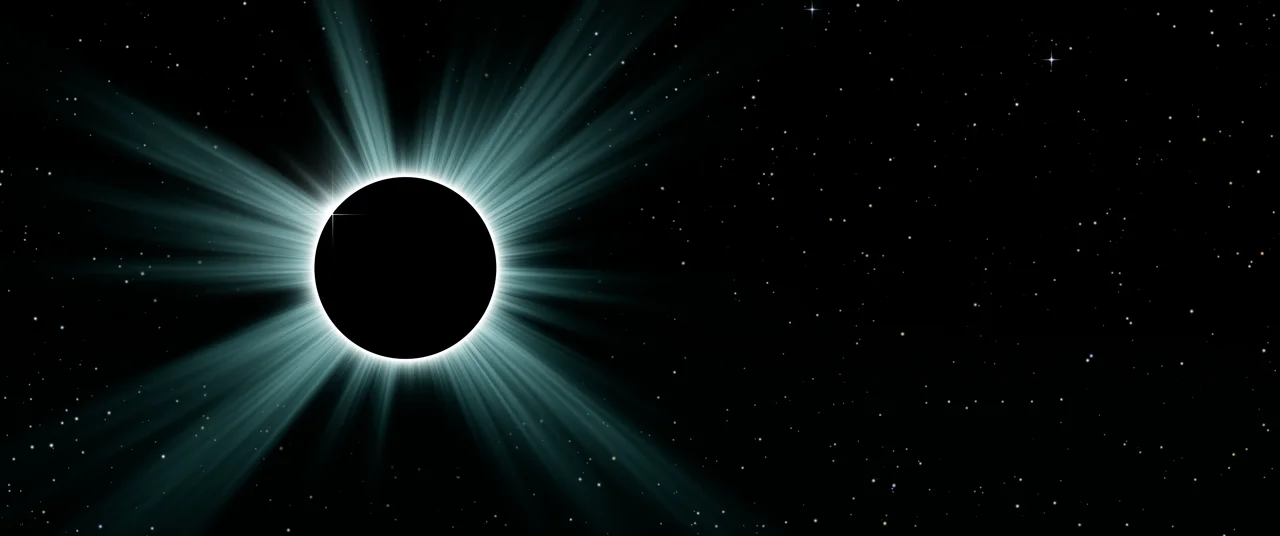 Teal Eclipse ultrawide wallpaper, 3440 × 1440