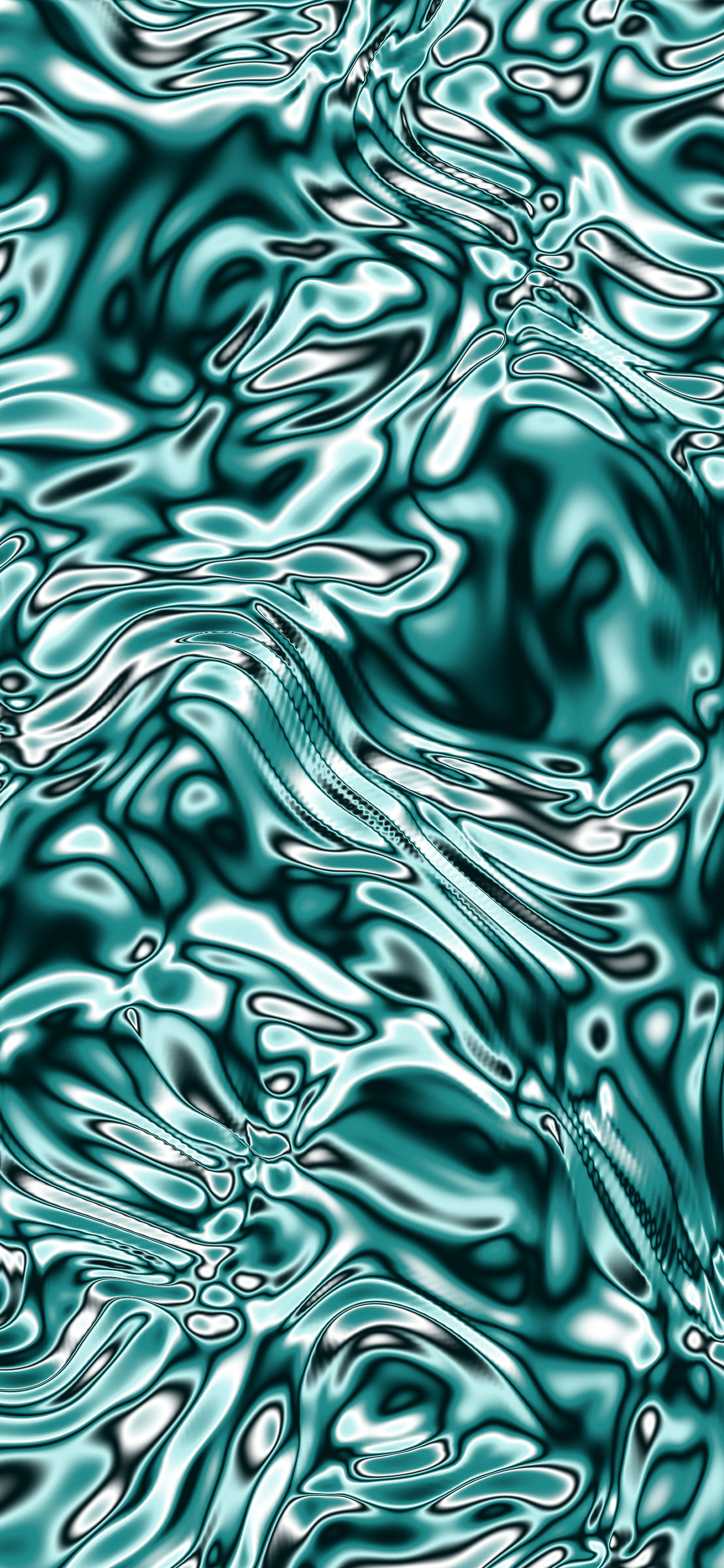 Teal Liquid Chrome wallpaper for iPhone and Android