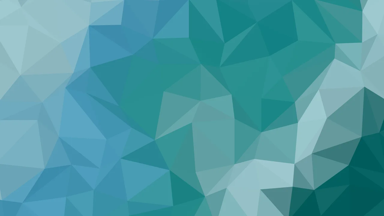 Teal Low Poly desktop wallpaper in 4K