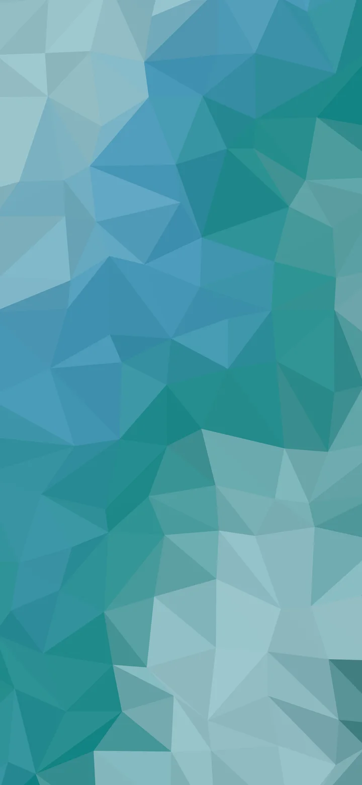Teal Low Poly wallpaper for iPhone and Android