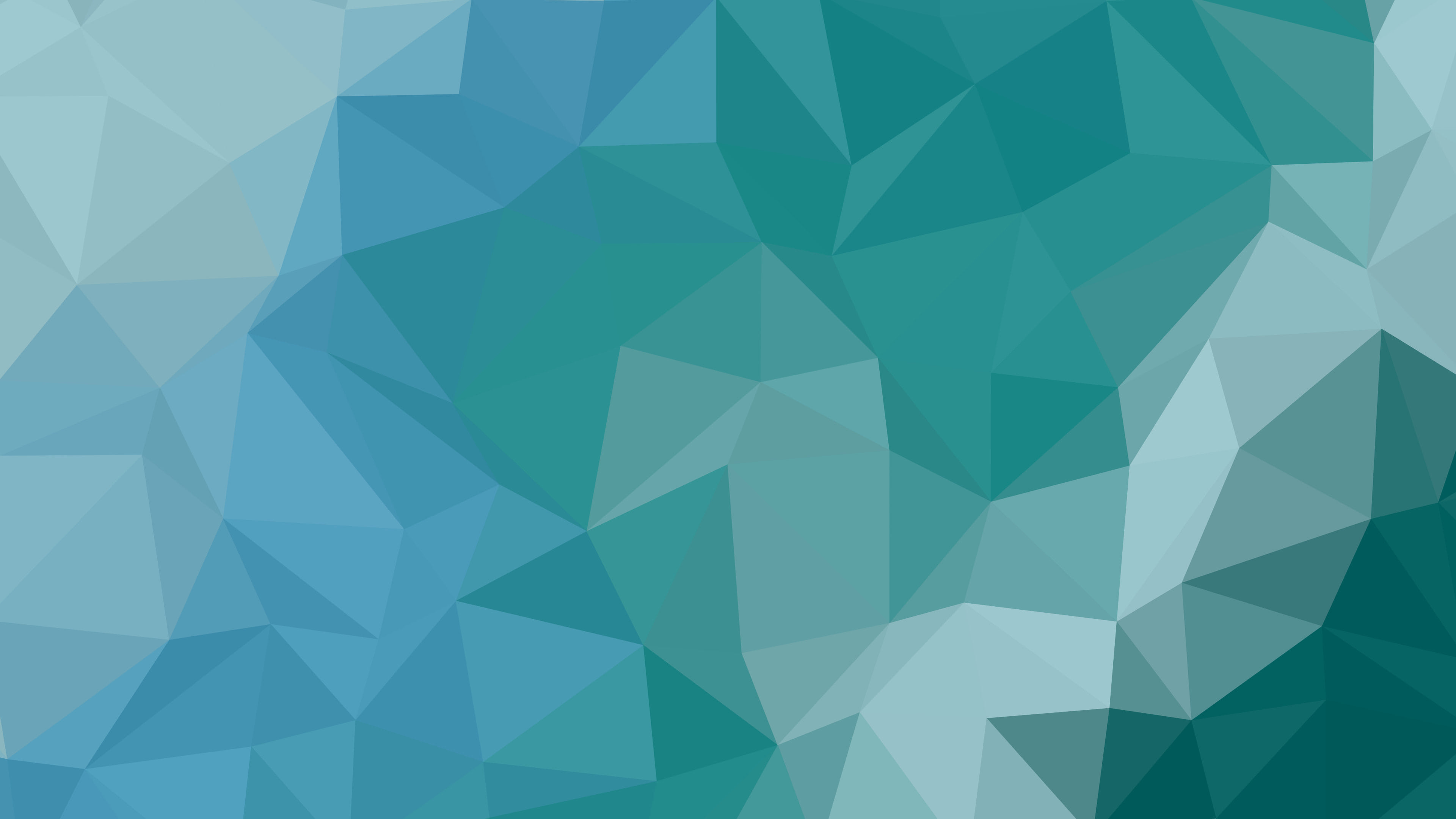 Teal Low Poly desktop wallpaper in 4K