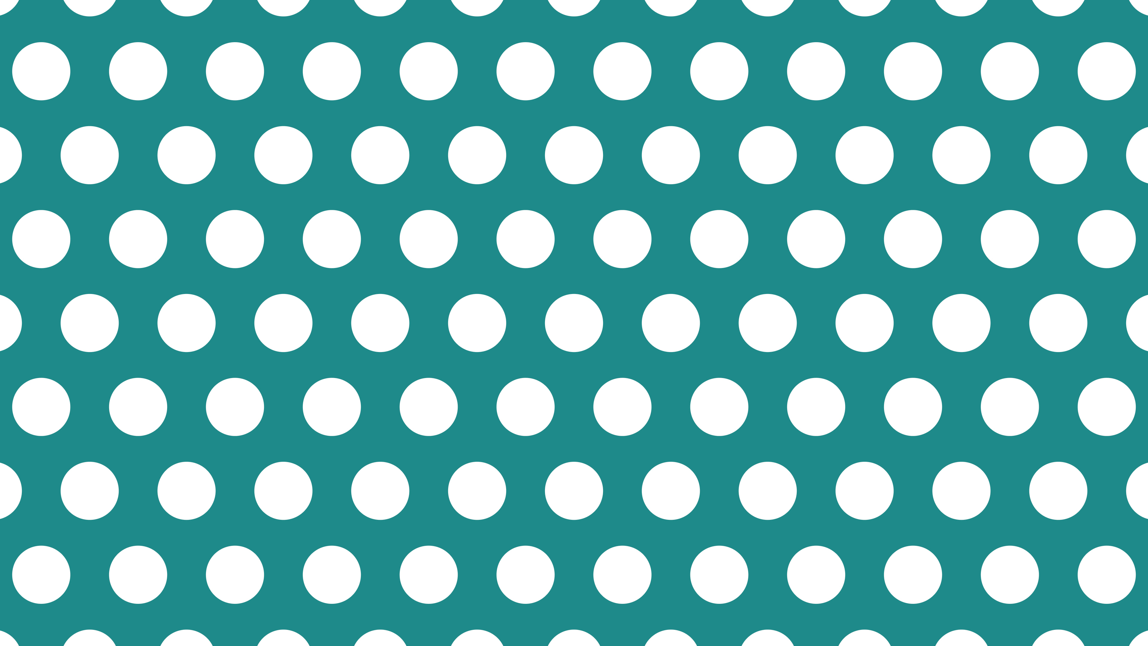 Teal Polka Dot desktop wallpaper in 4K