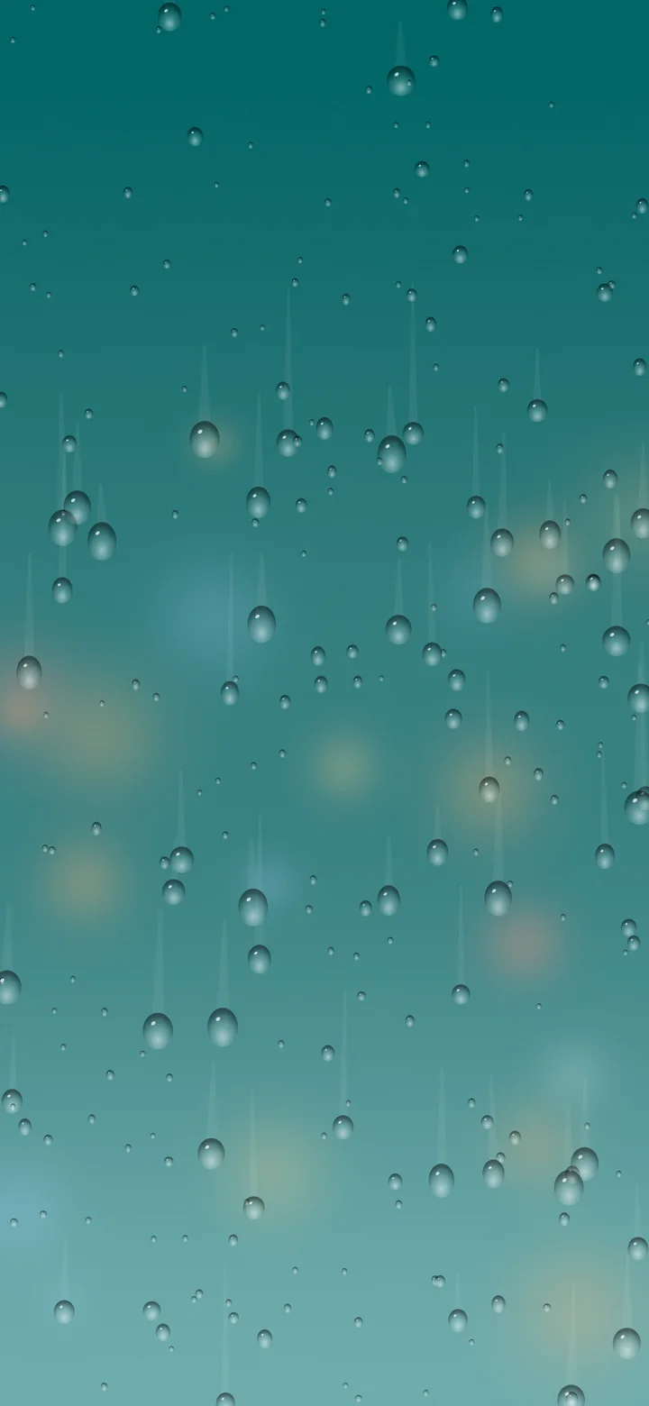 Teal Rainy Window wallpaper for iPhone and Android