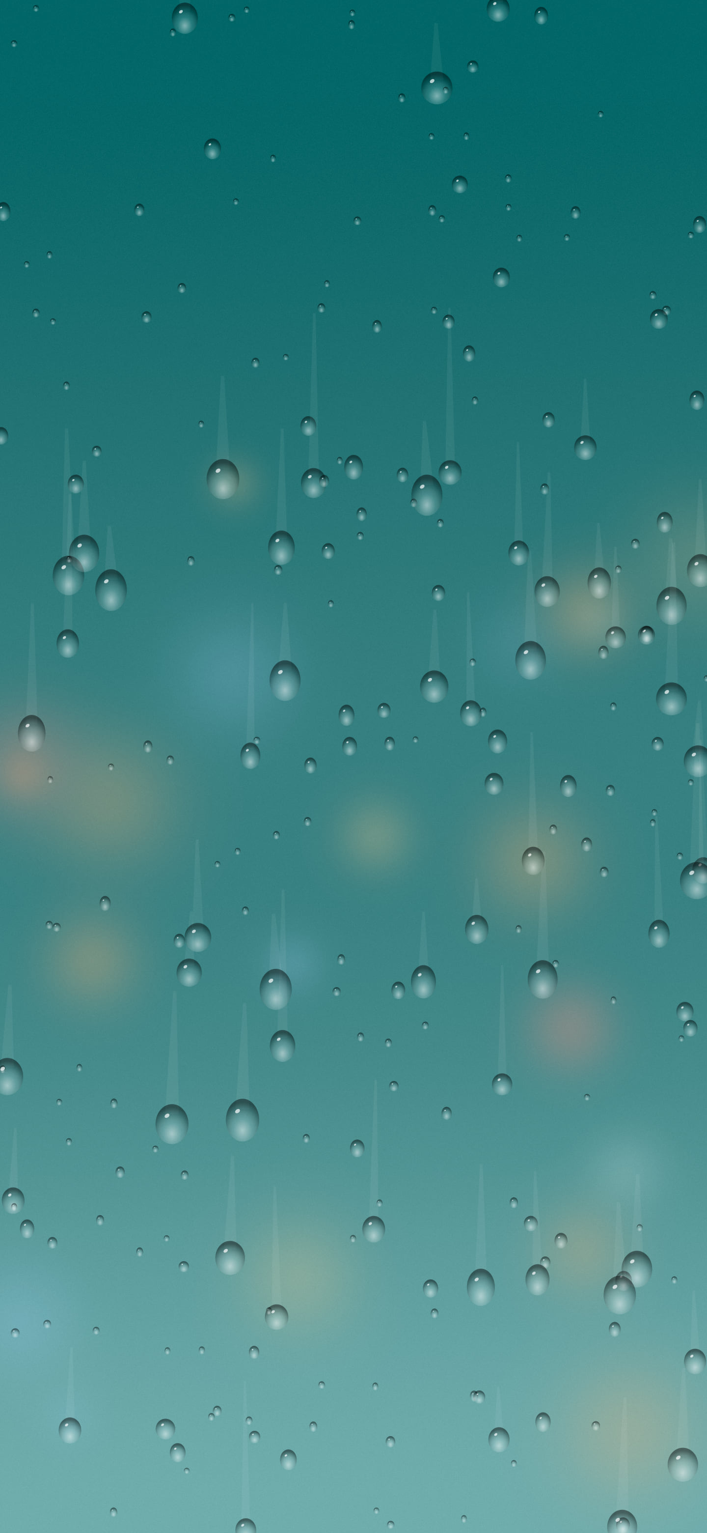 Teal Rainy Window wallpaper for iPhone and Android