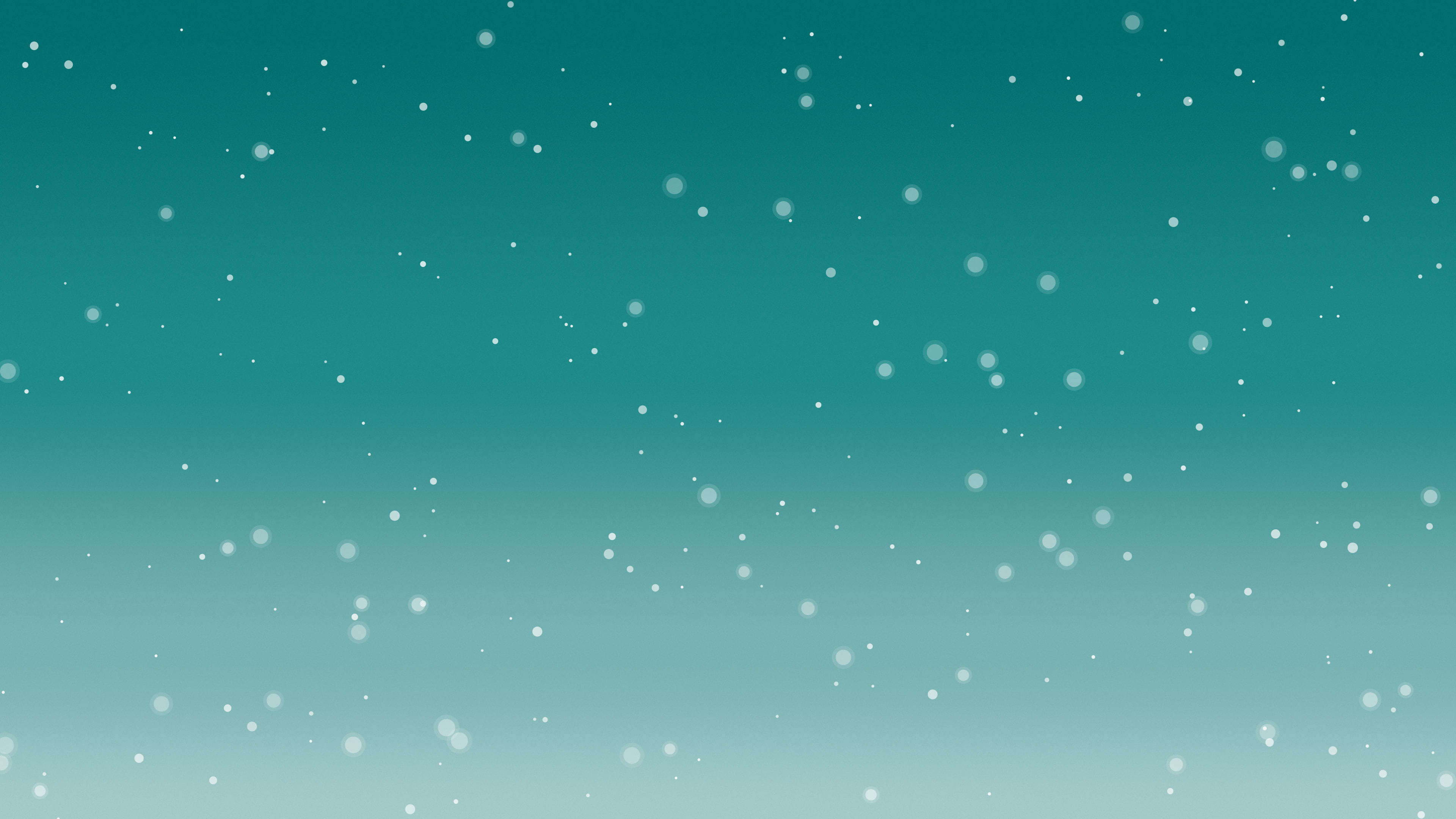 Teal Snowfall desktop wallpaper in 4K