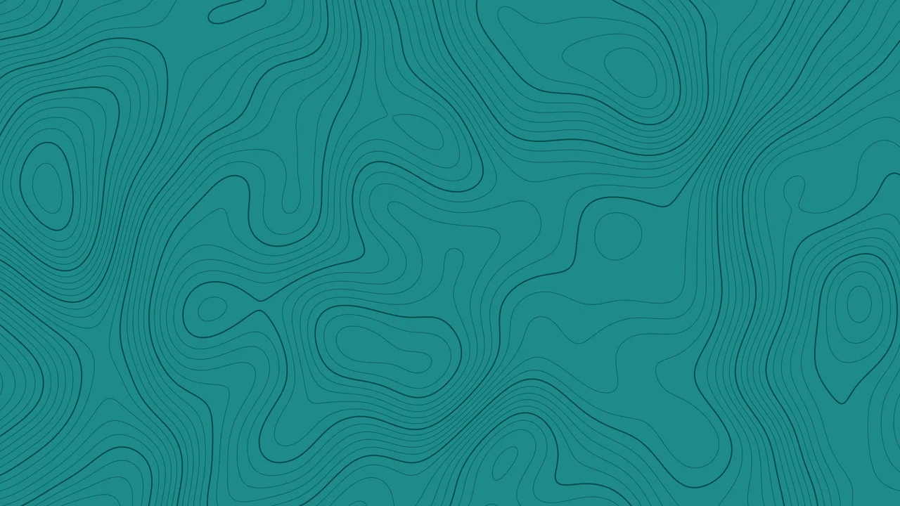 Teal Topographic Line desktop wallpaper in 4K